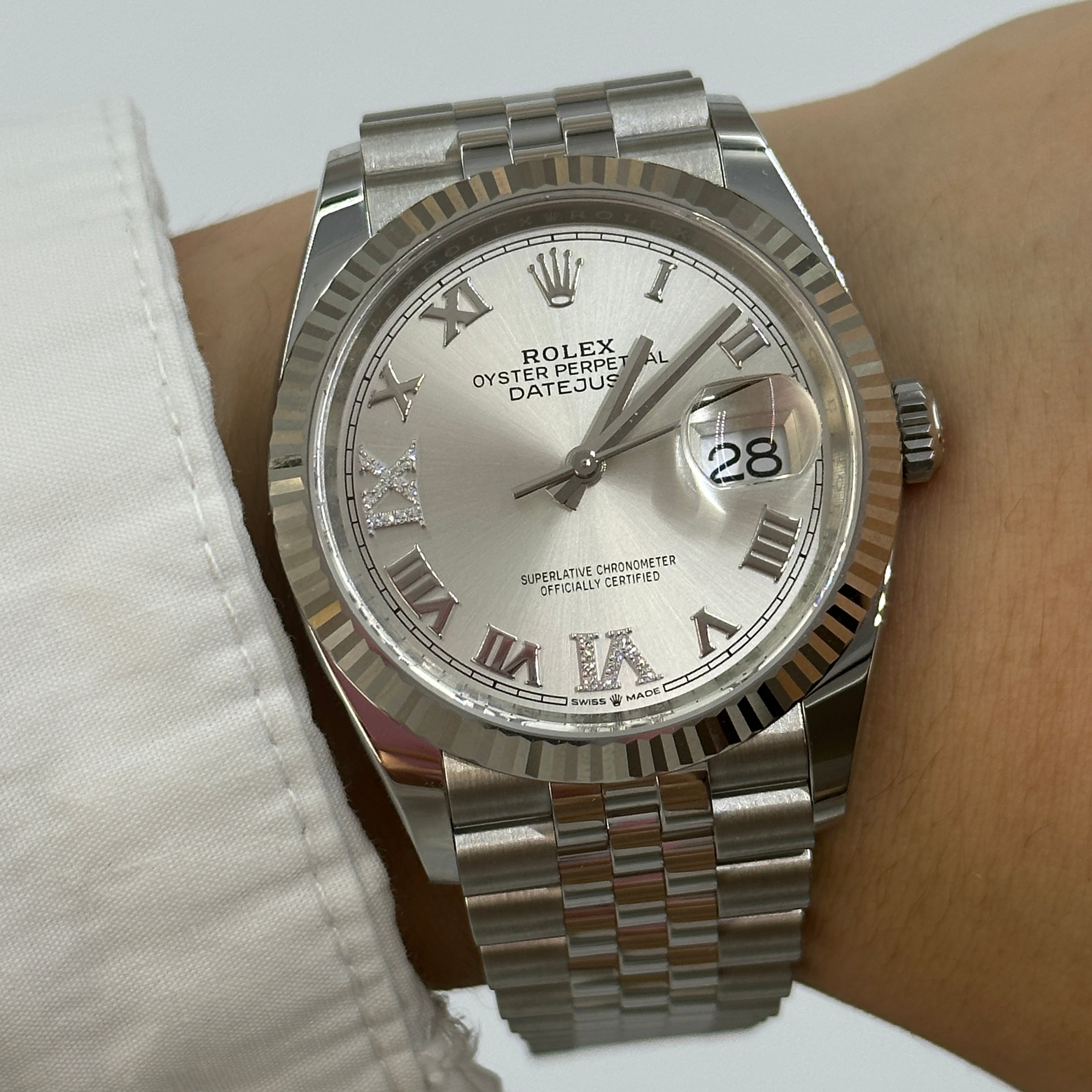 Rolex Datejust 36 126234 Silver VIIX Jubilee 2025