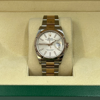 Rolex Datejust 36 126231 Silver Index  Fluted Oyster 2024