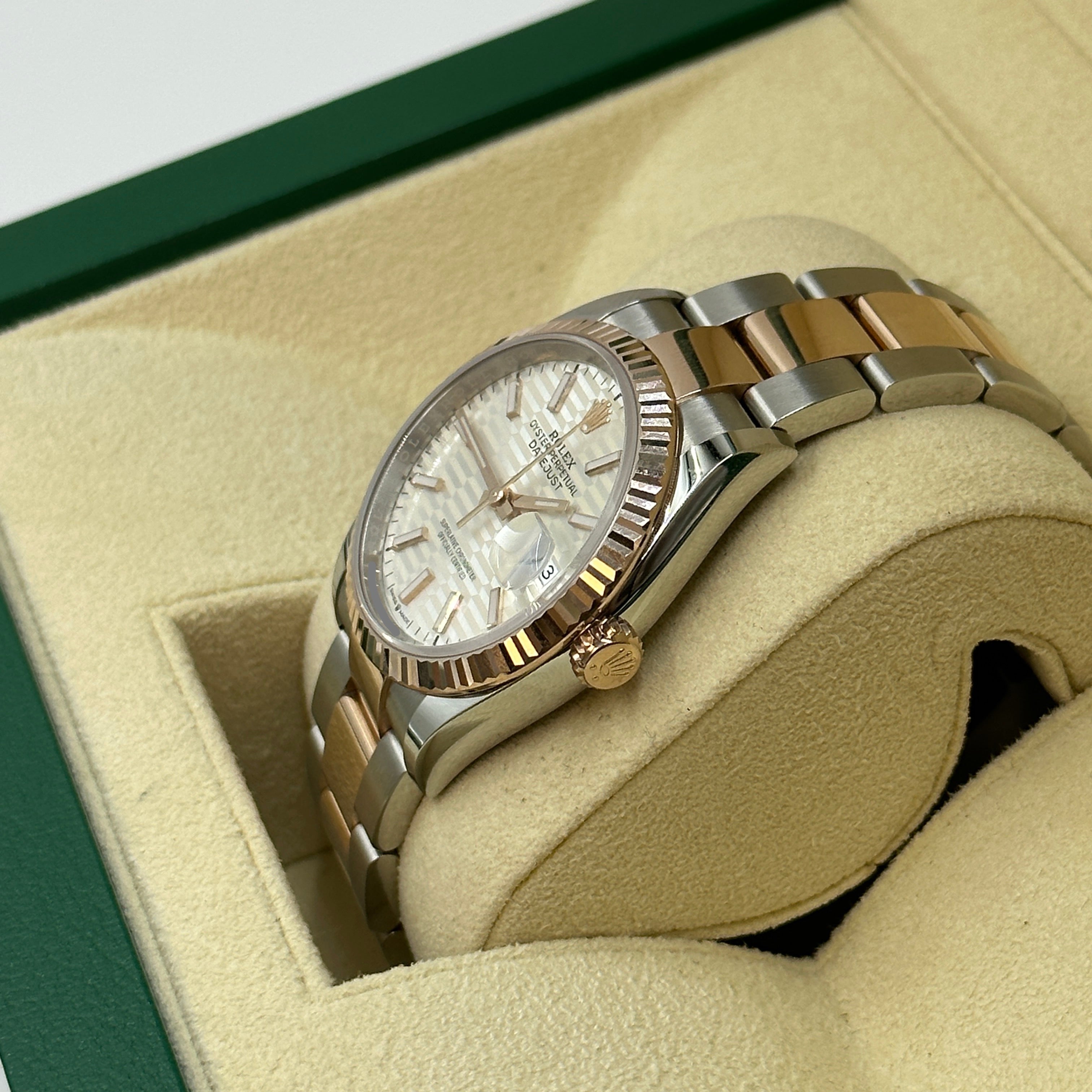 Rolex Datejust 36 126231 Silver Index  Fluted Oyster 2024