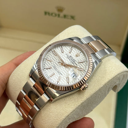 Rolex Datejust 36 126231 Silver Index  Fluted Oyster 2024