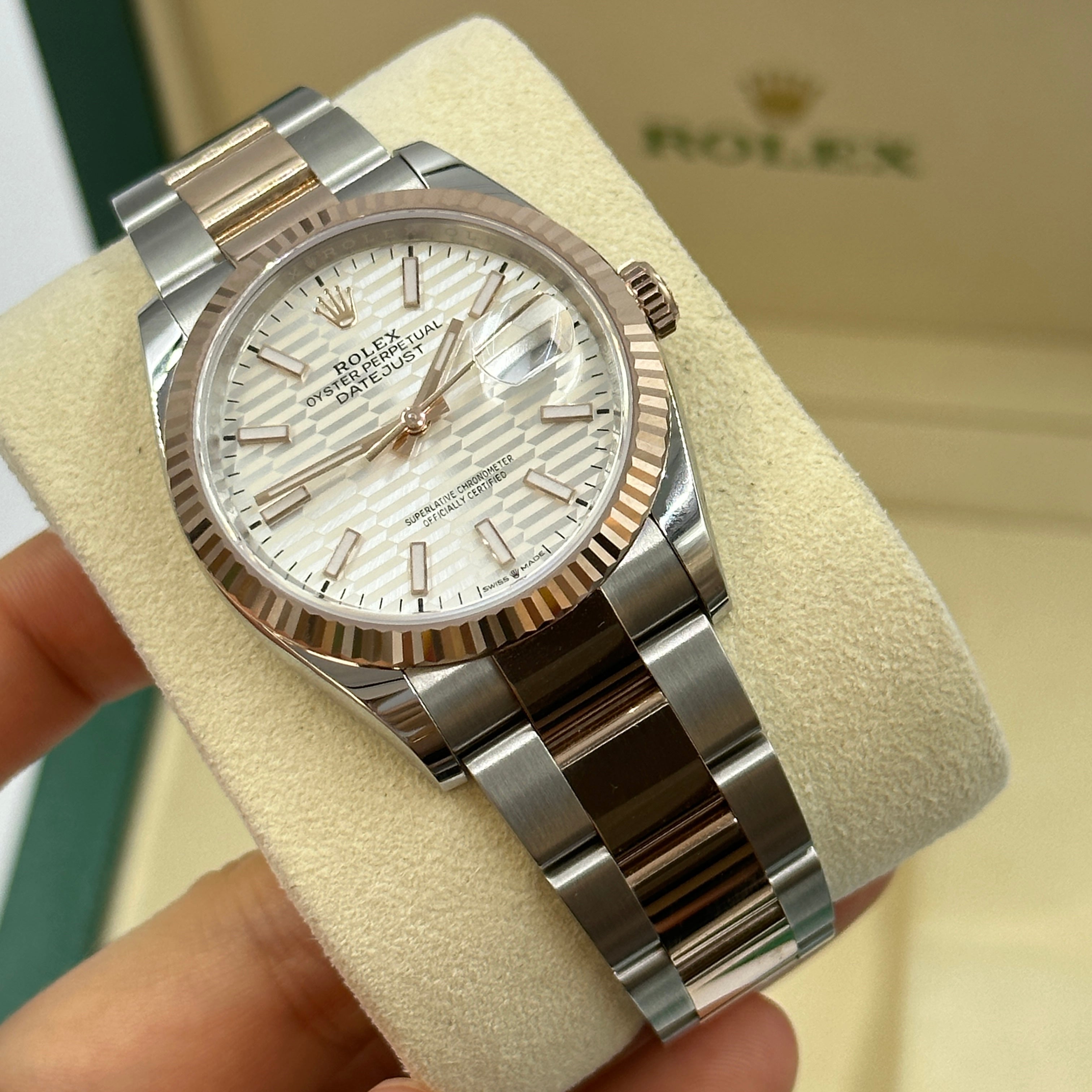Rolex Datejust 36 126231 Silver Index  Fluted Oyster 2024