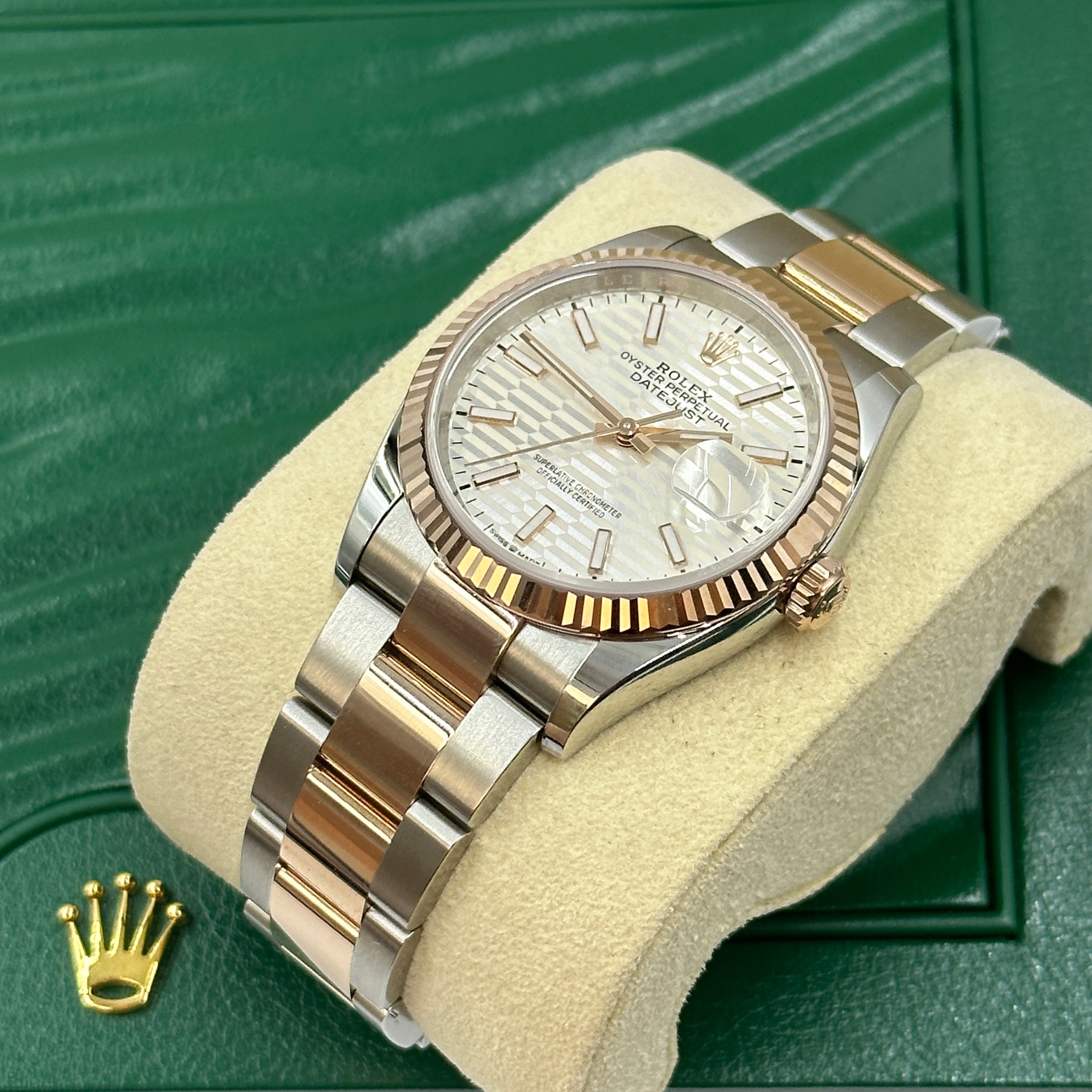 Rolex Datejust 36 126231 Silver Index  Fluted Oyster 2024
