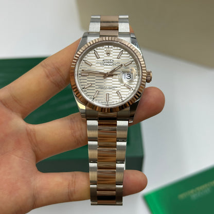 Rolex Datejust 36 126231 Silver Index  Fluted Oyster 2024