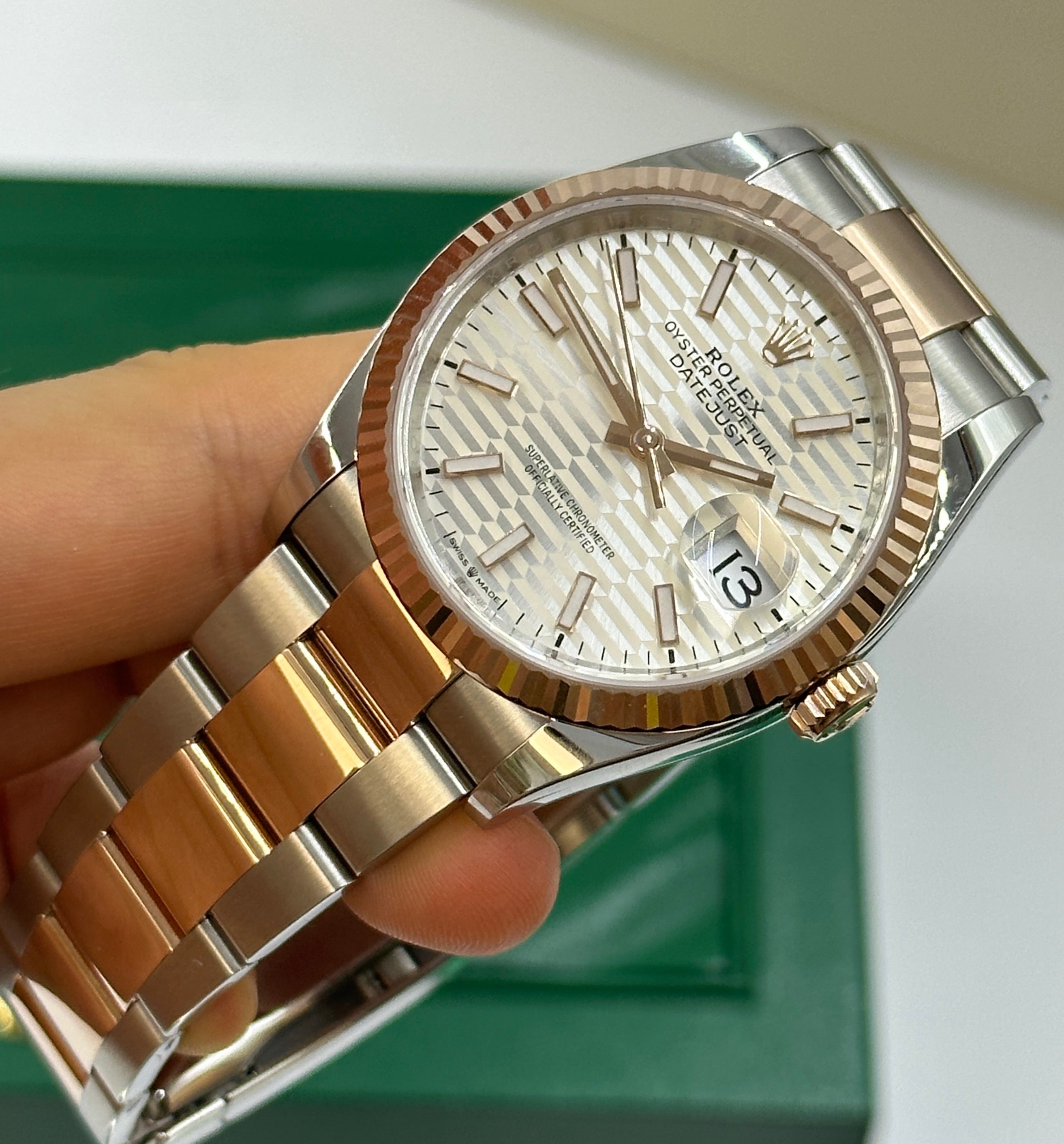 Rolex Datejust 36 126231 Silver Index  Fluted Oyster 2024
