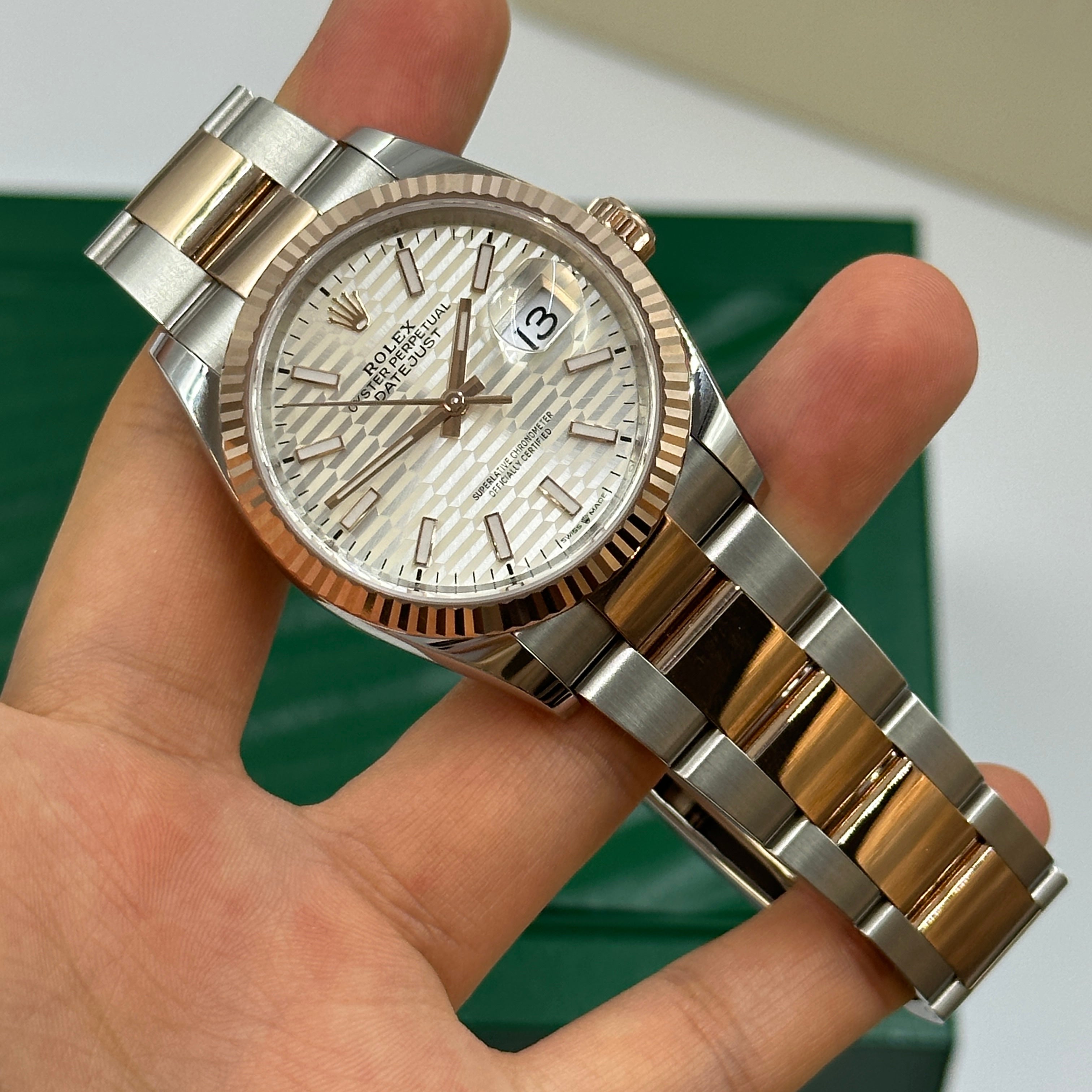 Rolex Datejust 36 126231 Silver Index  Fluted Oyster 2024