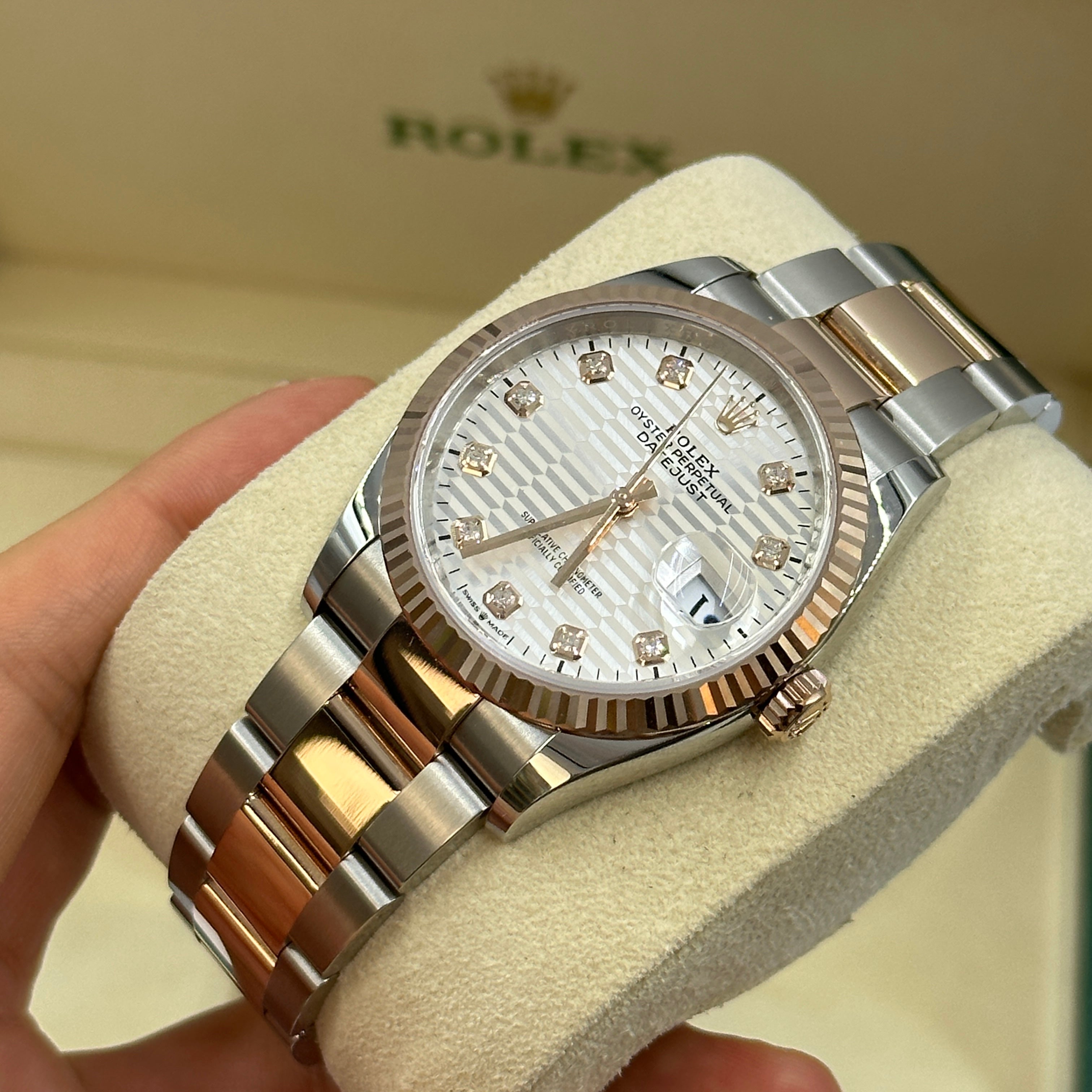 Rolex Datejust 36 126231G Silver Fluted Oyster 2024
