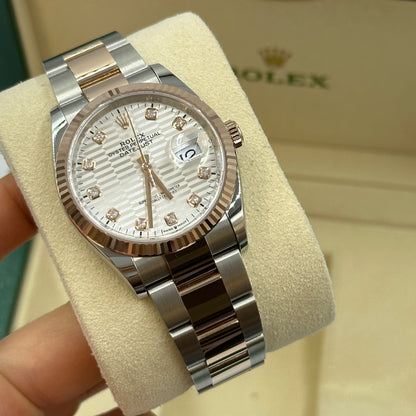 Rolex Datejust 36 126231G Silver Fluted Oyster 2024