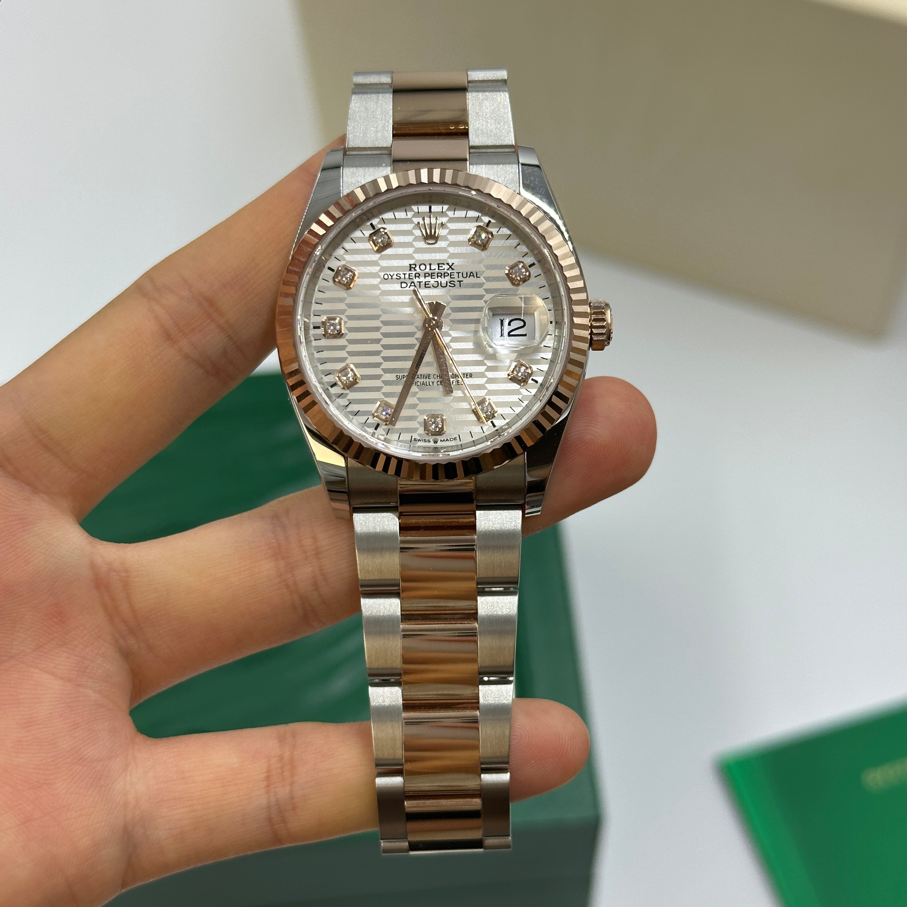 Rolex Datejust 36 126231G Silver Fluted Oyster 2024