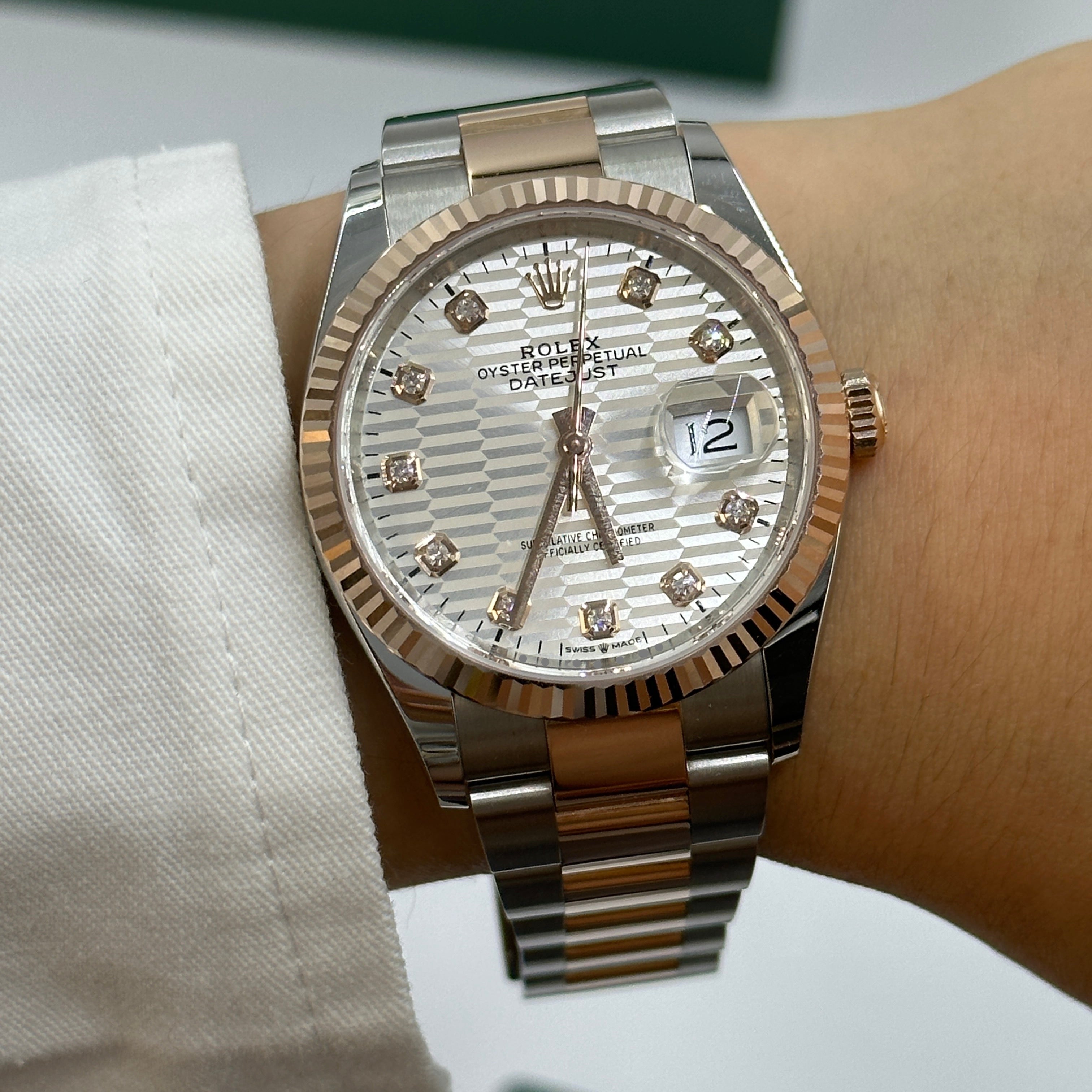 Rolex Datejust 36 126231G Silver Fluted Oyster 2024