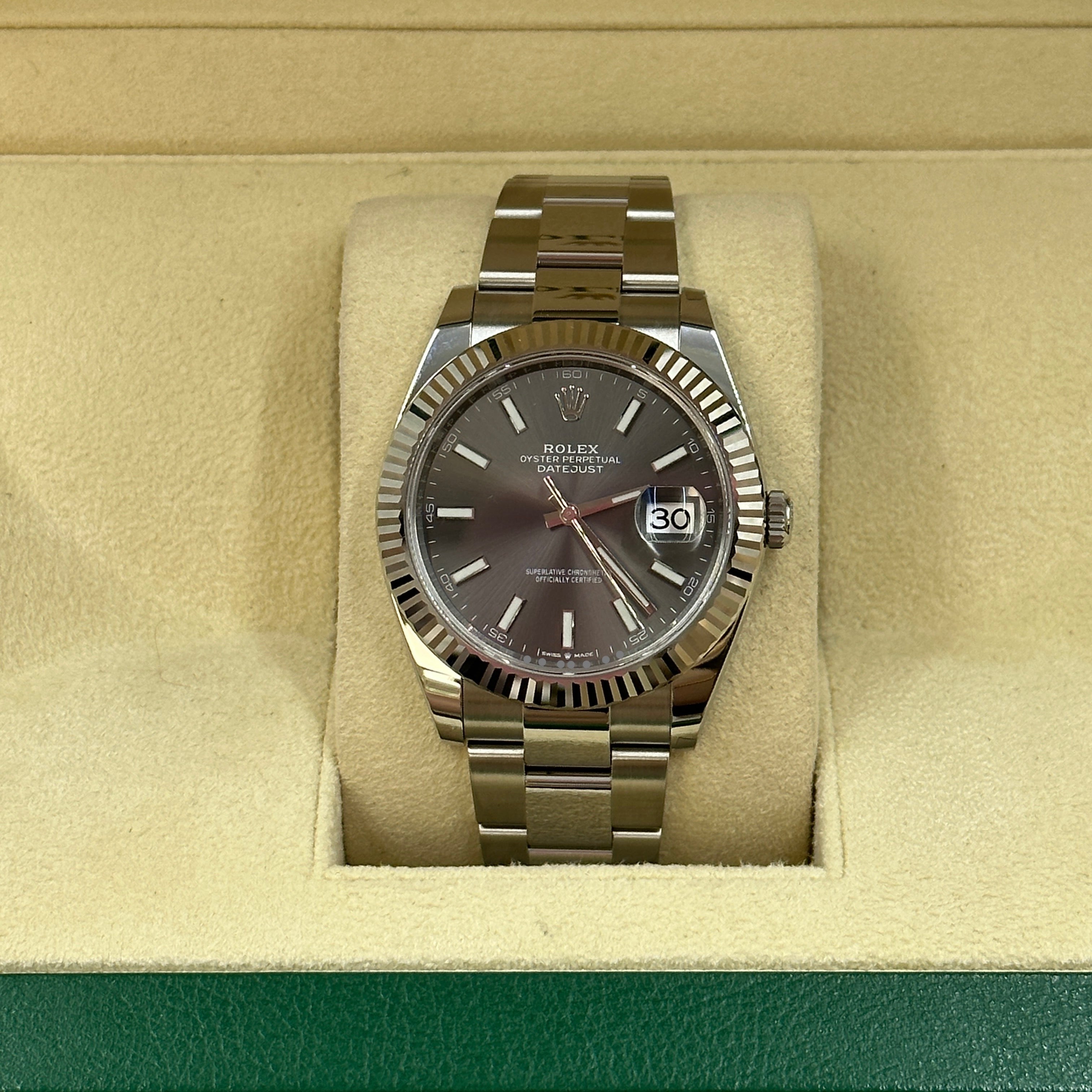Rolex Datejust 41 126334 Grey Index Oyster 2026 – EW Watches