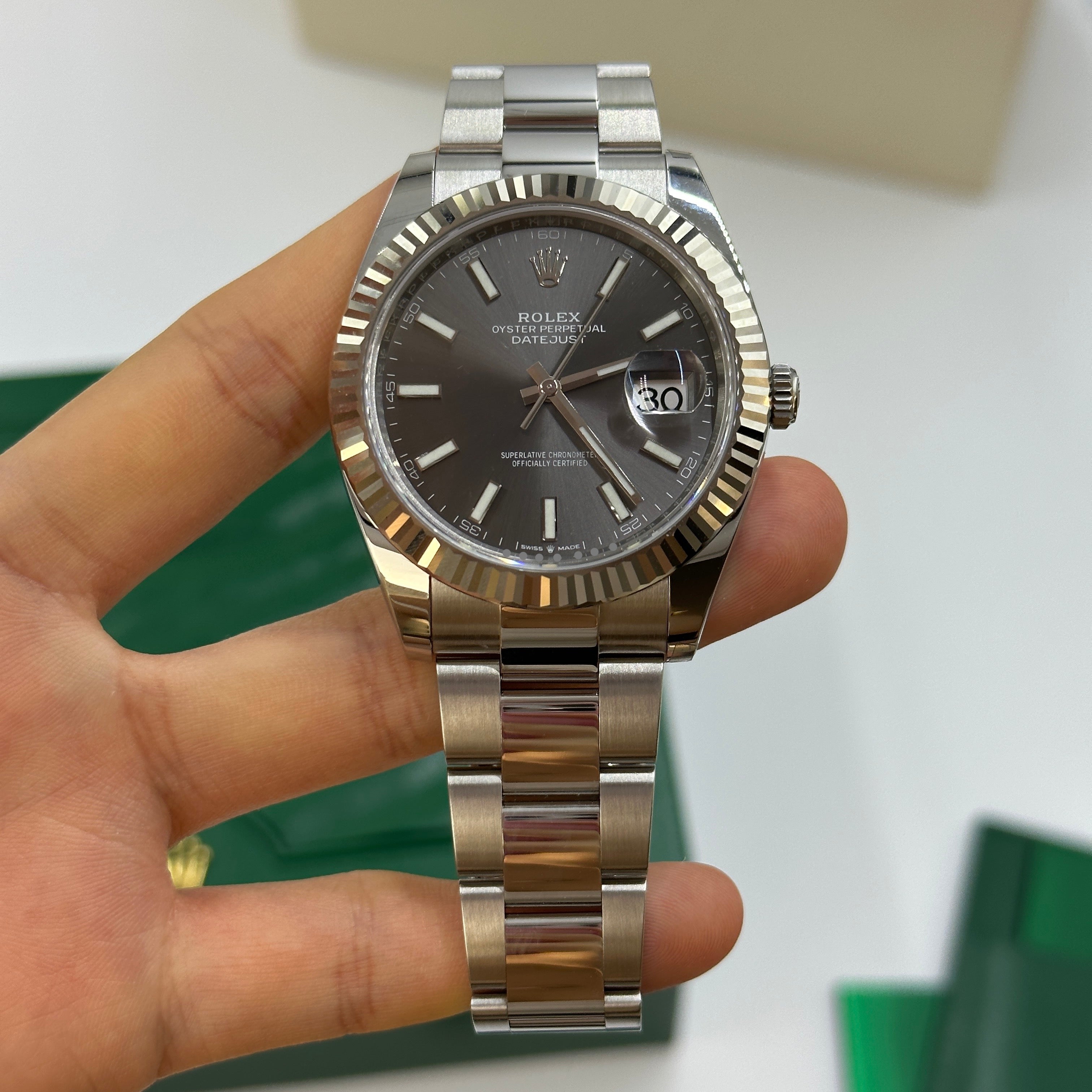 Rolex Datejust 41 126334 Grey Index Oyster 2025