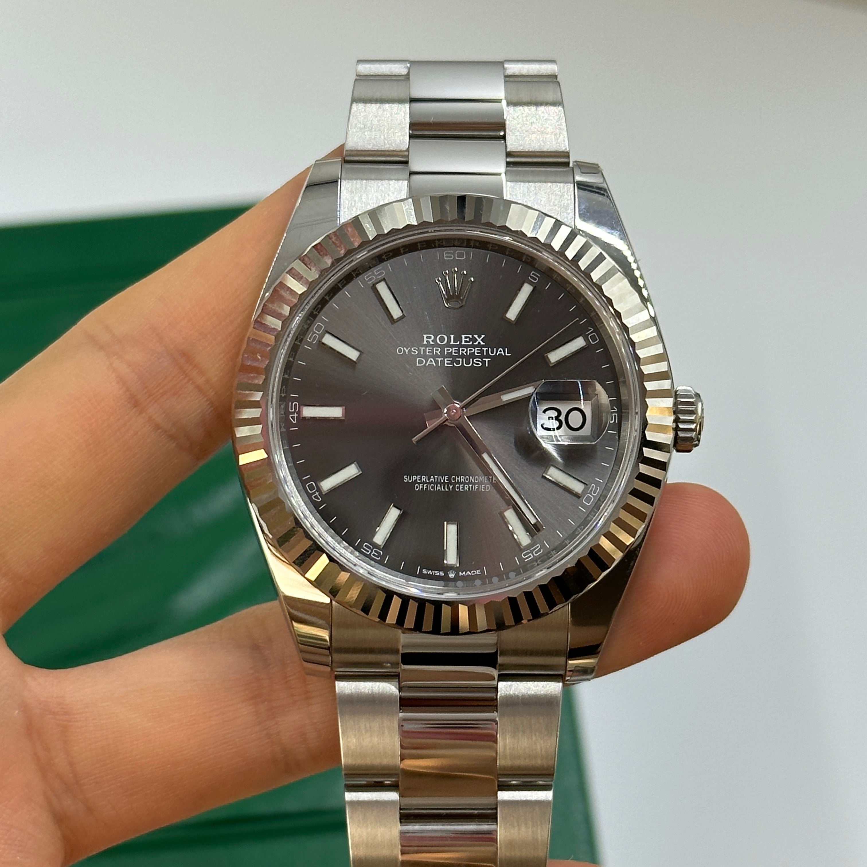 ウェッティー Rolex Datejust 41 126334 Grey Index Oyster 2026 – EW Watches