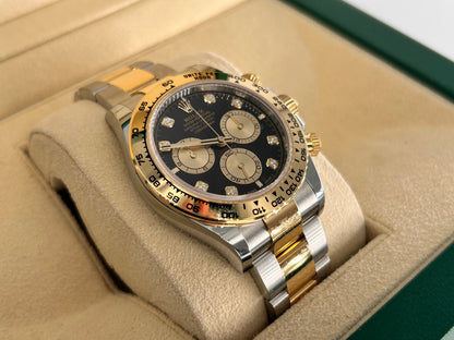Rolex Cosmograph Daytona 126503 Bright black and golden set with diamonds