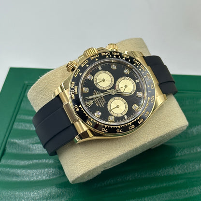 Rolex Cosmograph Daytona 126518 Bright black and golden set with diamonds