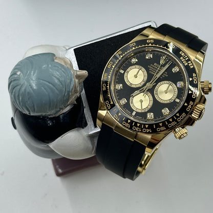 Rolex Cosmograph Daytona 126518 Bright black and golden set with diamonds