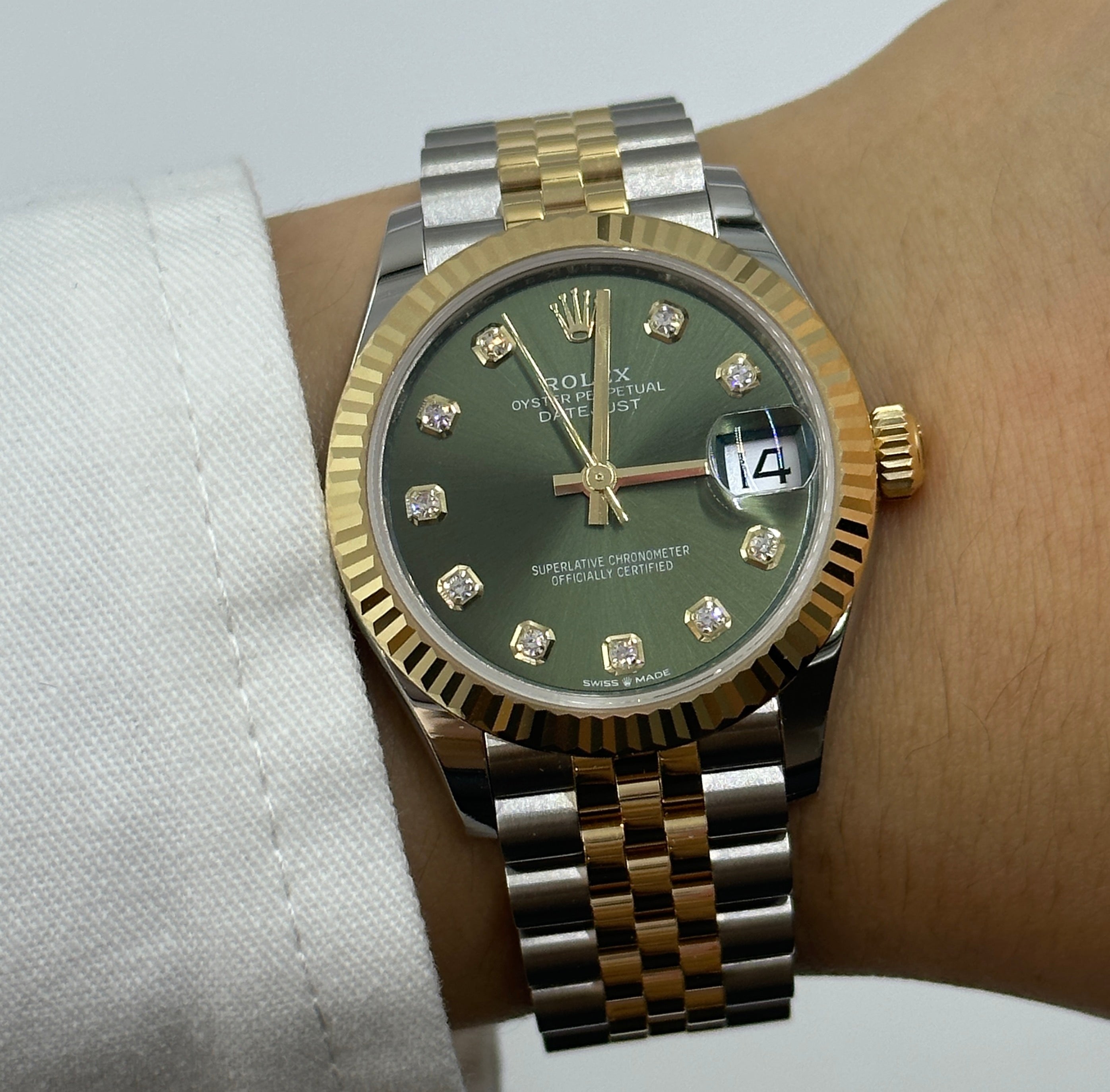 Rolex Datejust 31 278273G Green Jubilee 2024