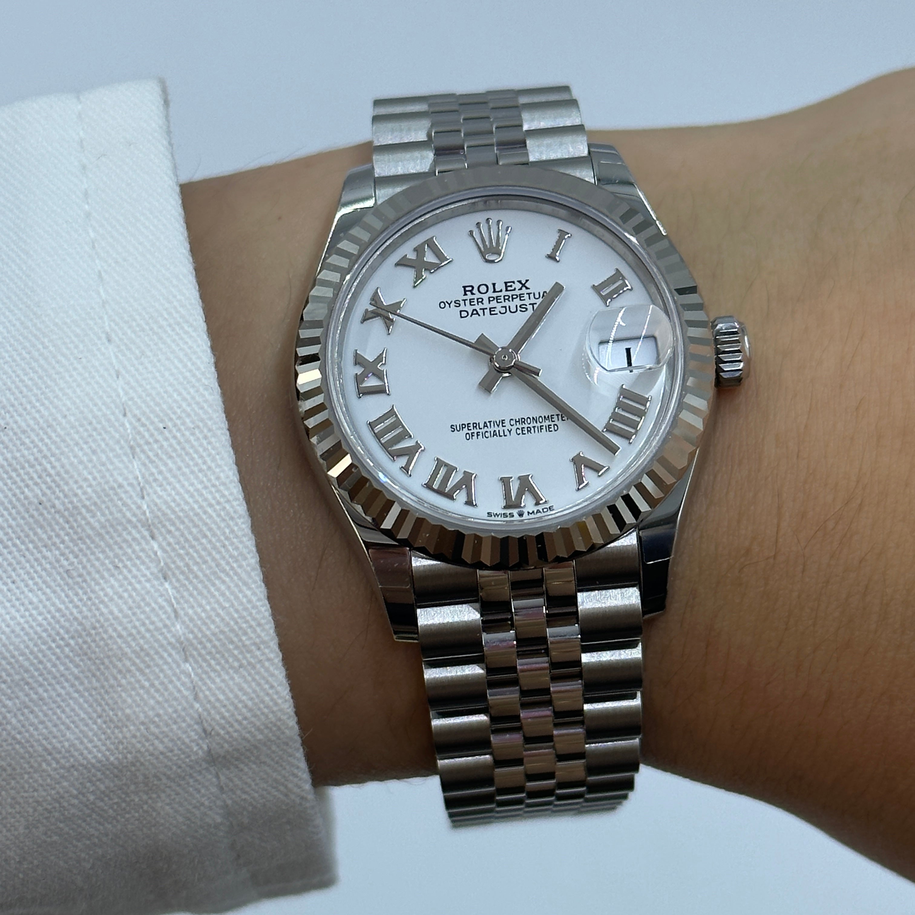 Rolex Datejust 31 278274 White Roman Jubilee 2025