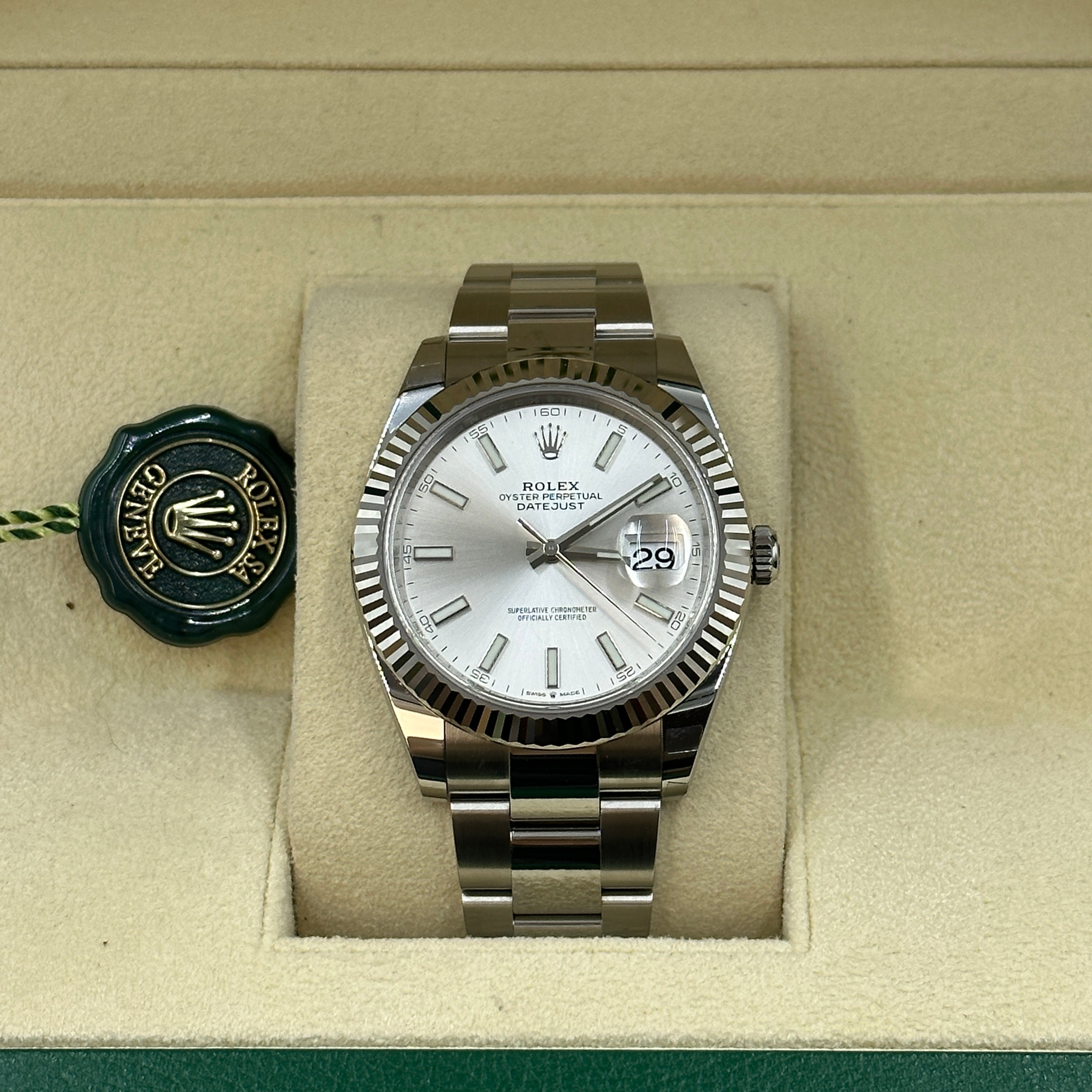 Rolex Datejust 41 126334 Silver Index Jubilee 2025