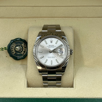 Rolex Datejust 41 126334 Silver Index Jubilee 2025