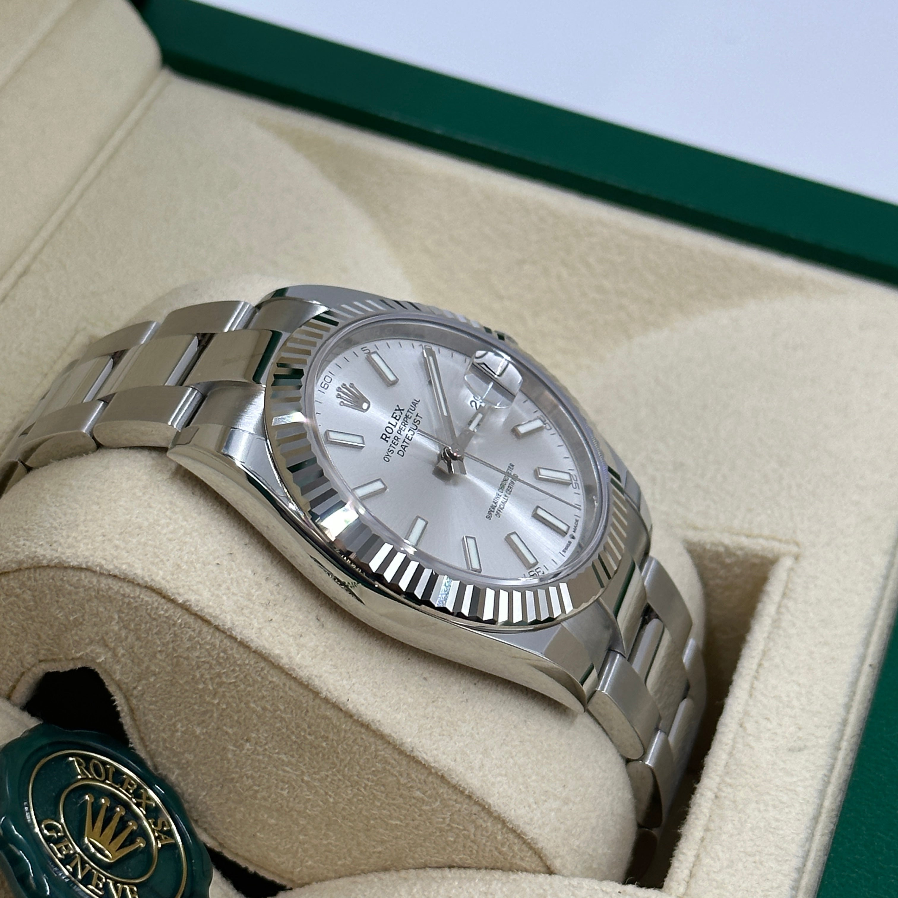 Rolex Datejust 41 126334 Silver Index Jubilee 2025