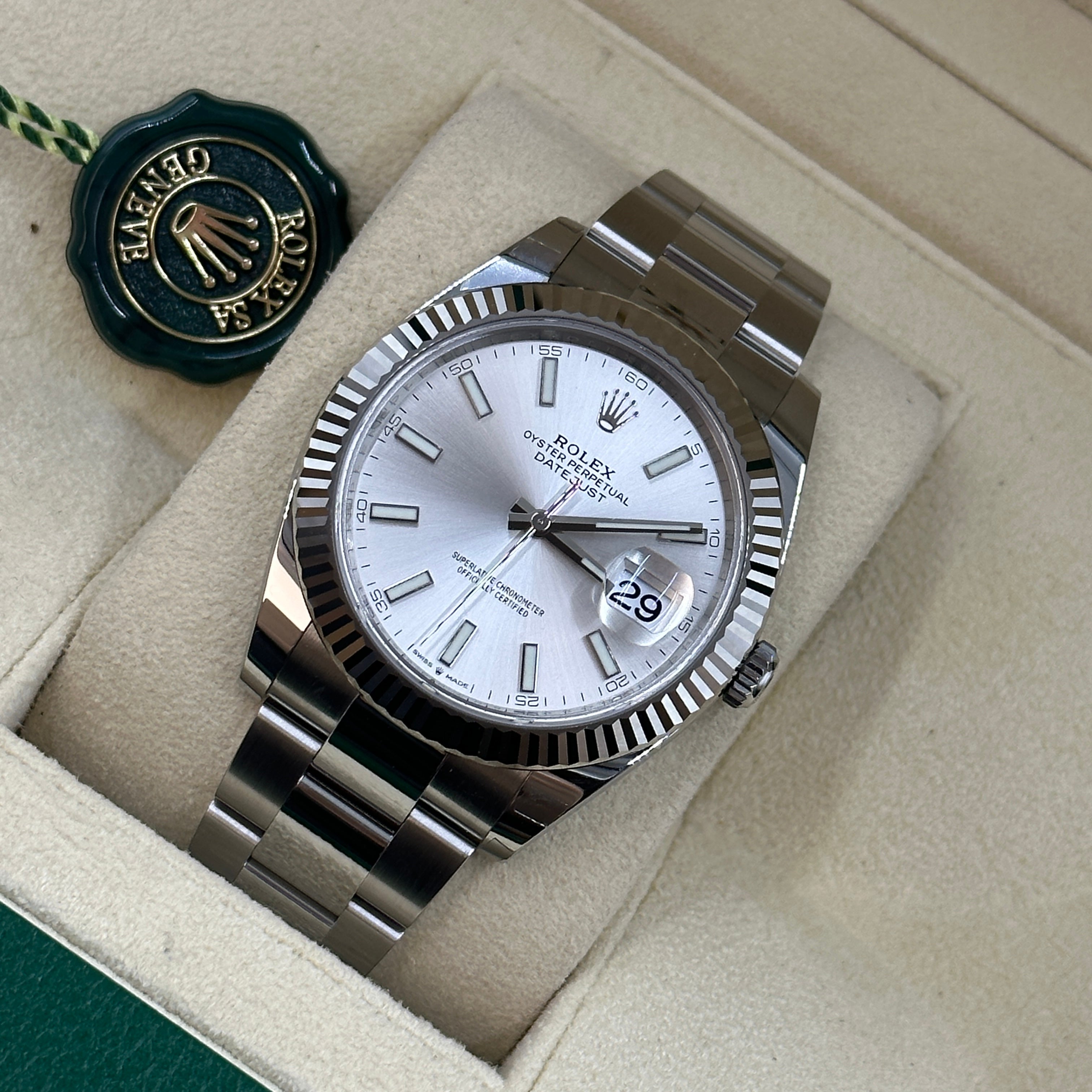 Rolex Datejust 41 126334 Silver Index Jubilee 2025