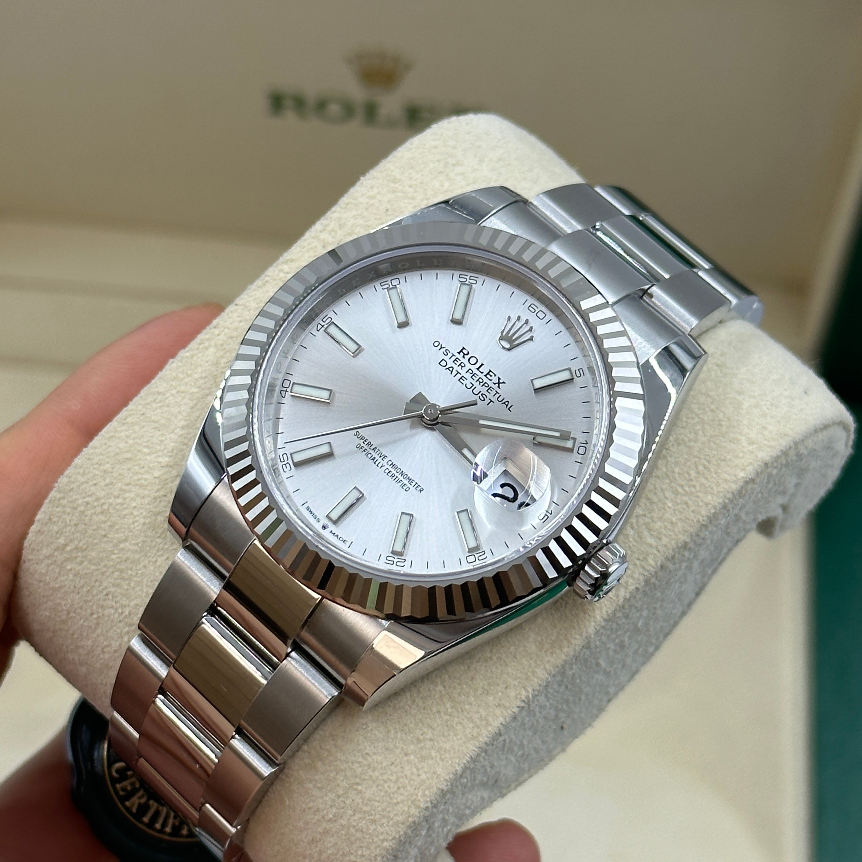 Rolex Datejust 41 126334 Silver Index Jubilee 2025