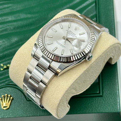 Rolex Datejust 41 126334 Silver Index Jubilee 2025