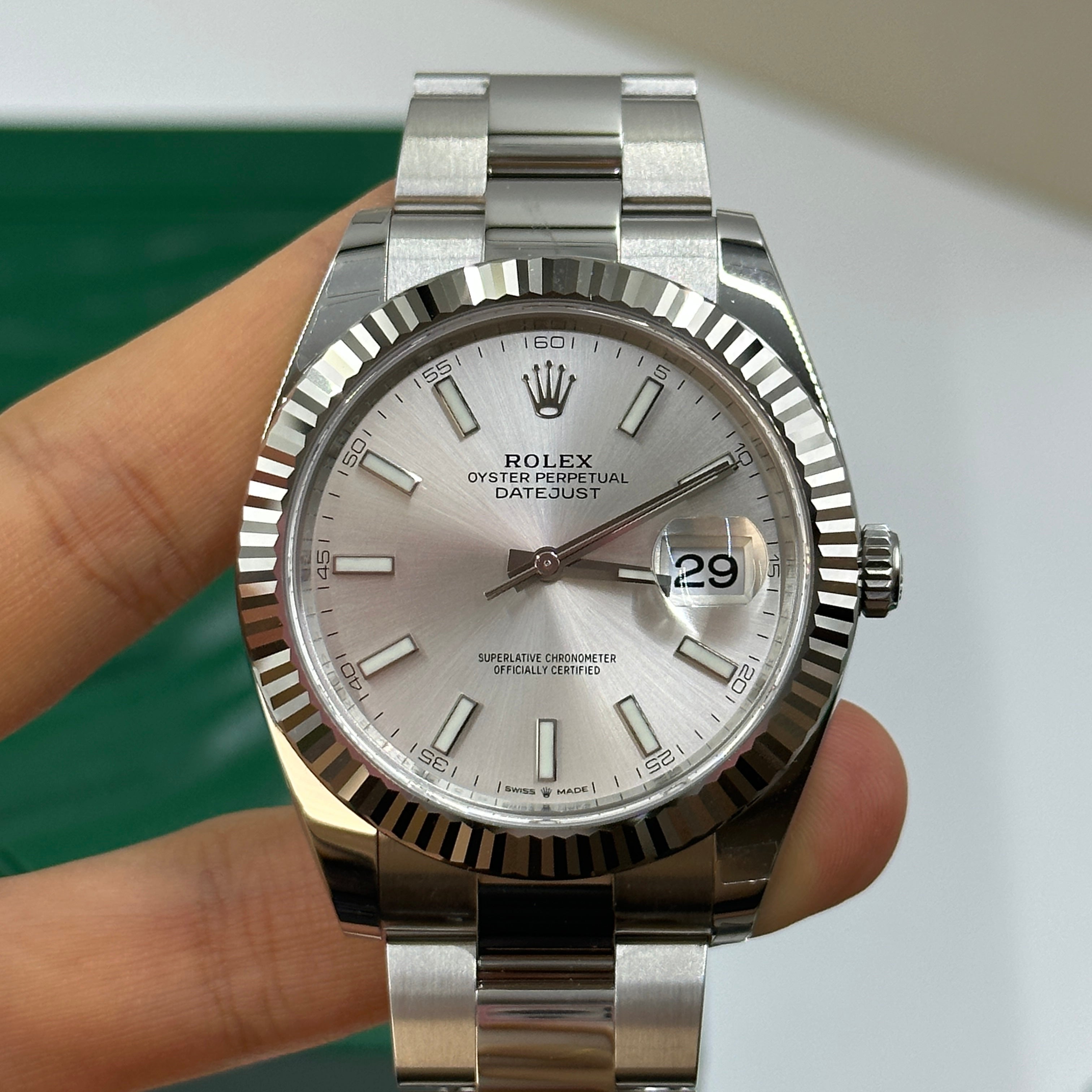 Rolex Datejust 41 126334 Silver Index Jubilee 2025