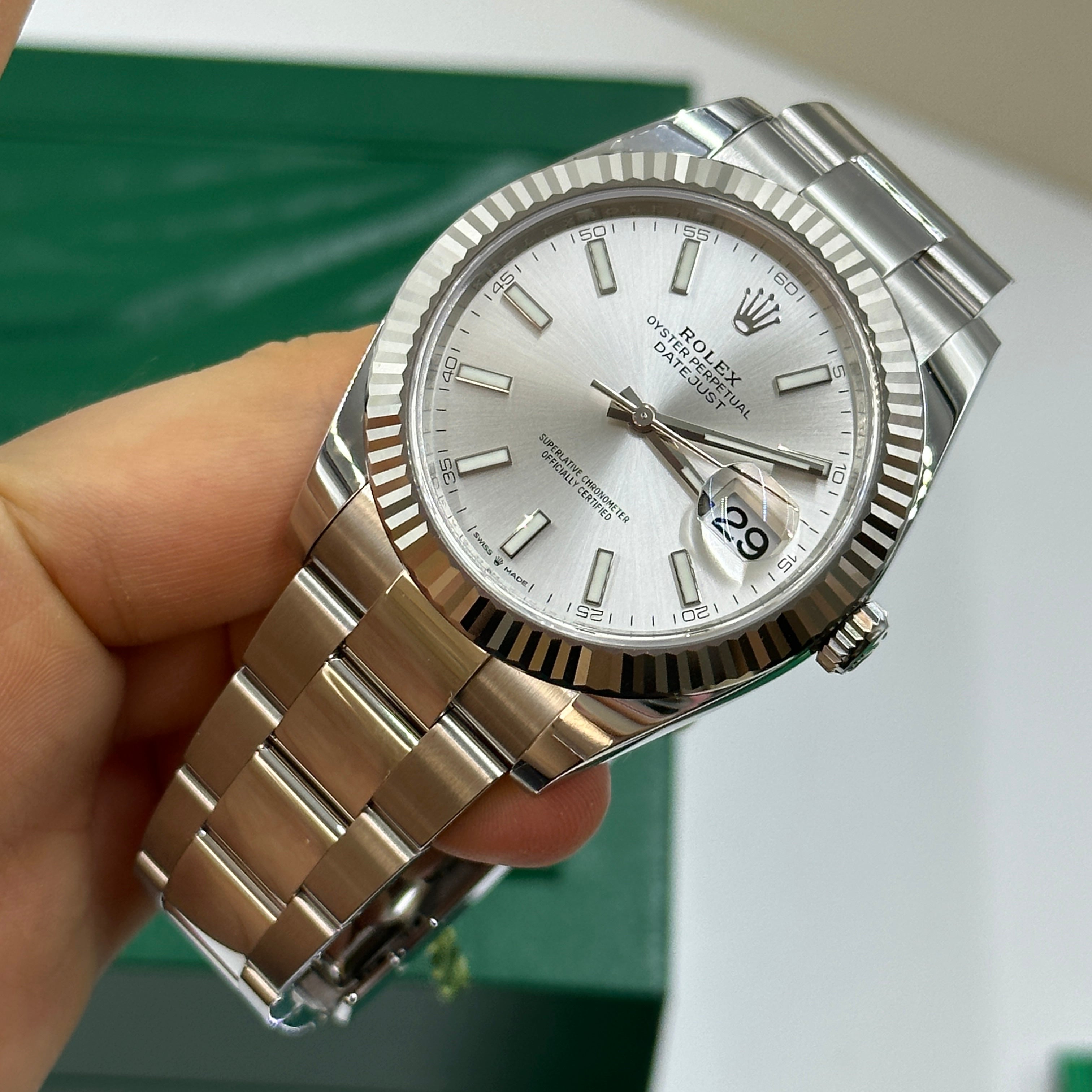 Rolex Datejust 41 126334 Silver Index Jubilee 2025