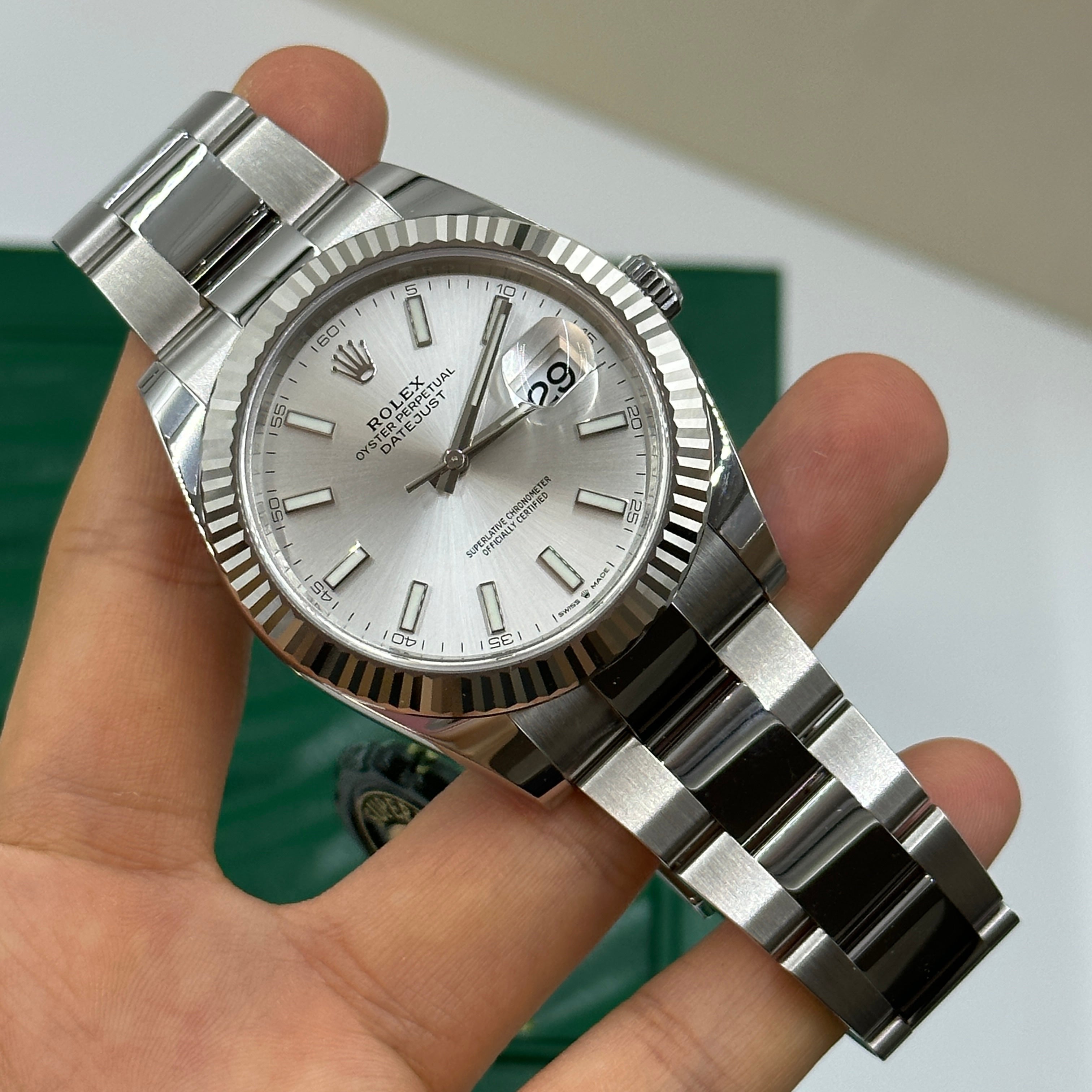 Rolex Datejust 41 126334 Silver Index Jubilee 2025