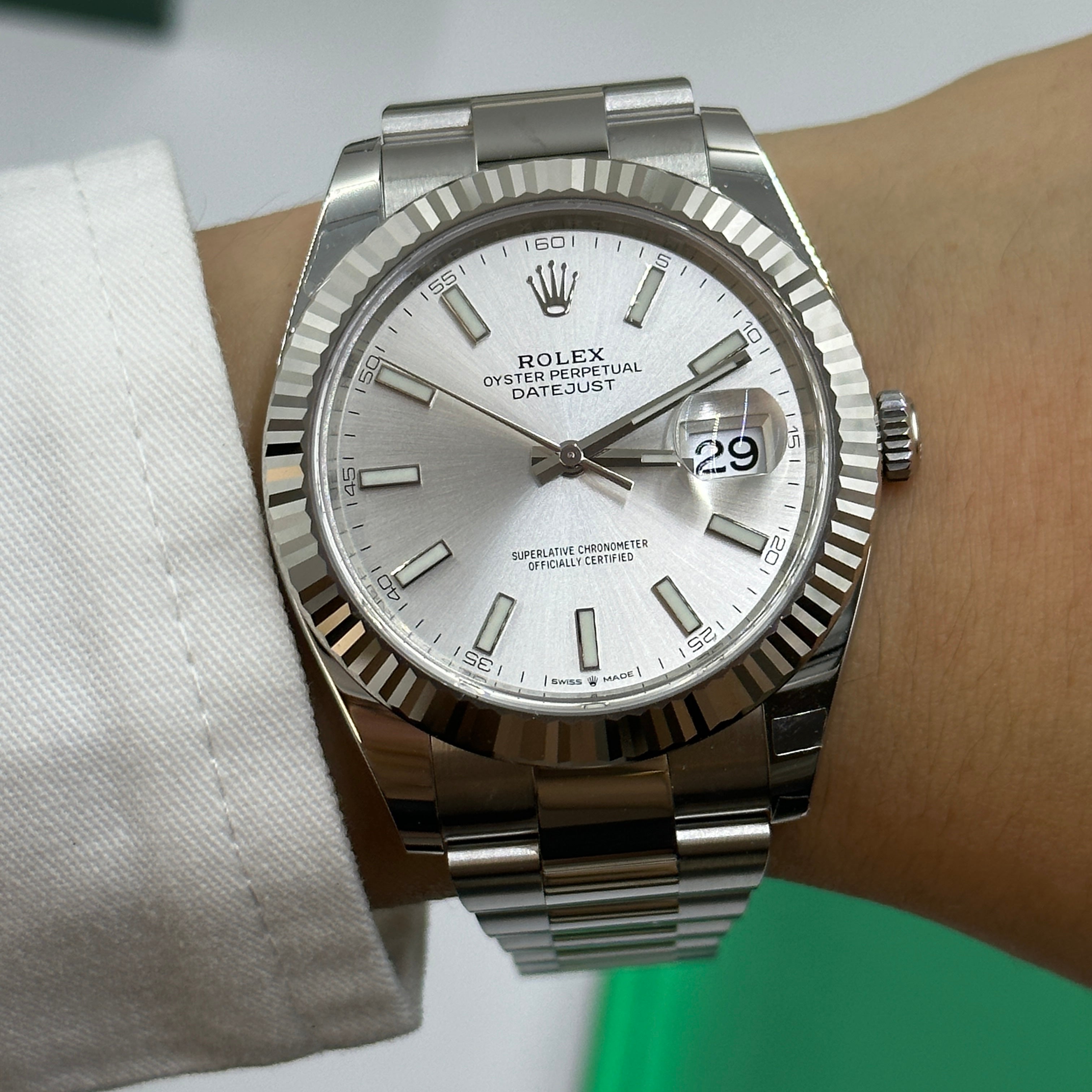 Rolex Datejust 41 126334 Silver Index Jubilee 2025