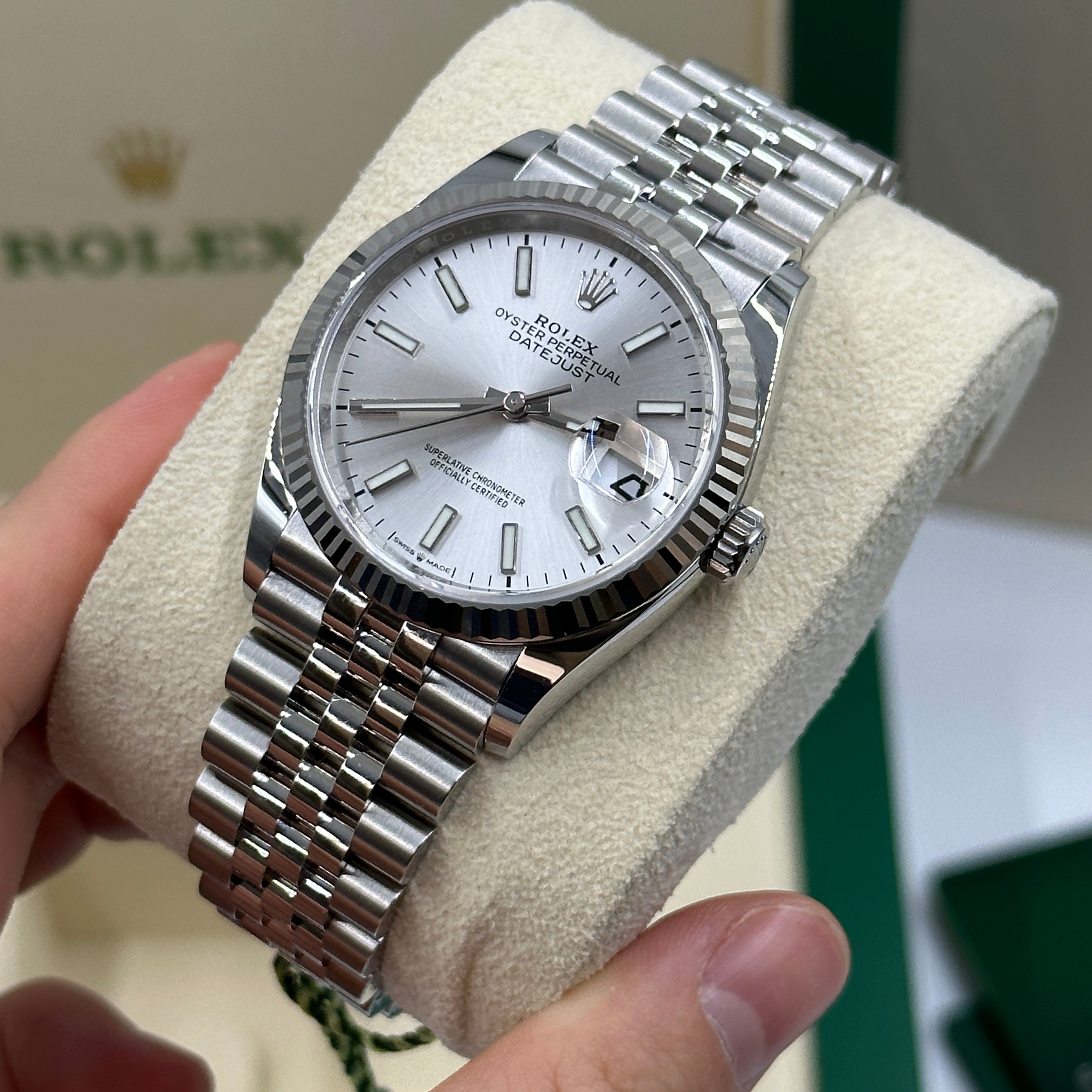 Rolex Lady-Datejust 28mm 279173 SILVER INDEX JUB