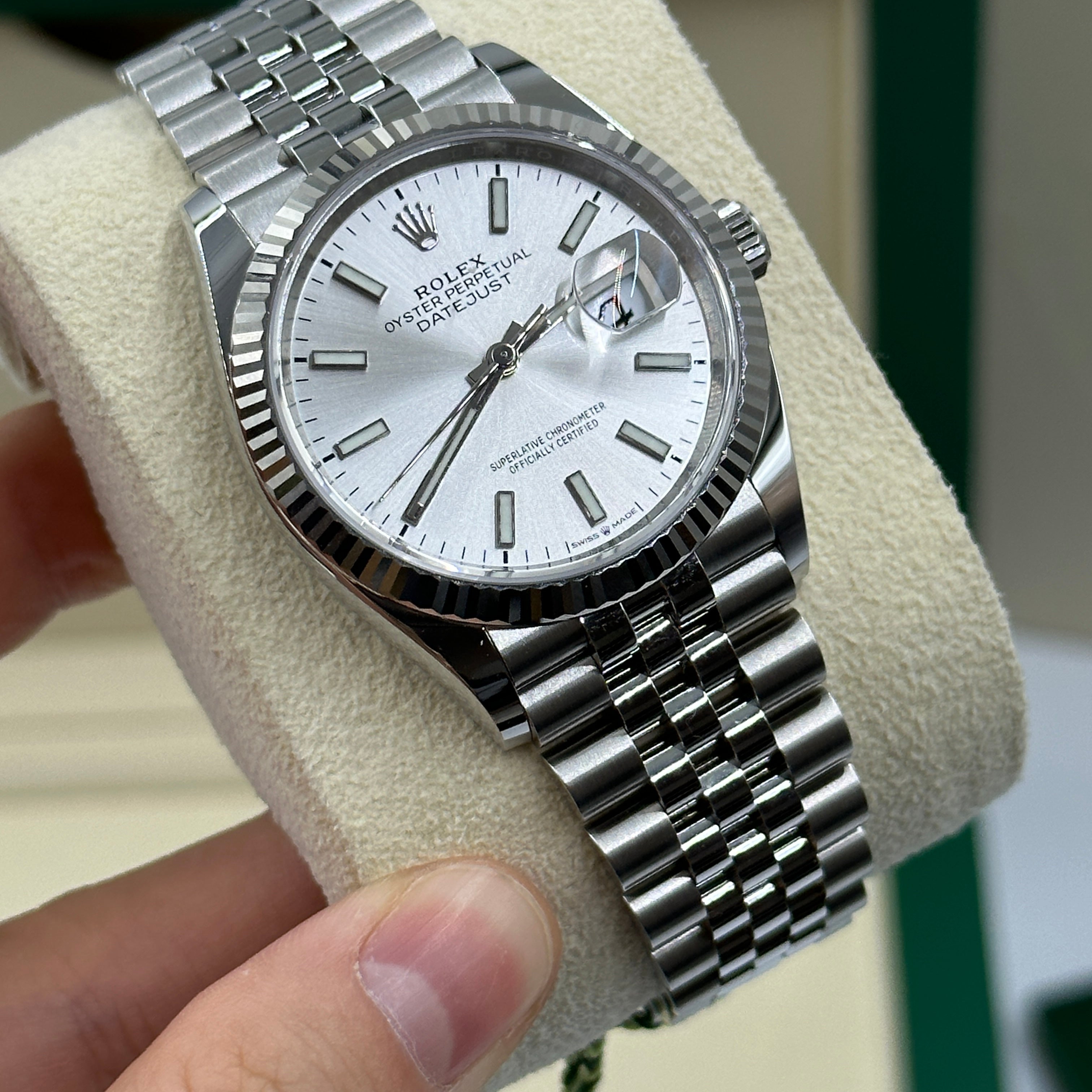 Rolex Datejust 36 126234 Silver Index Jubilee 2025
