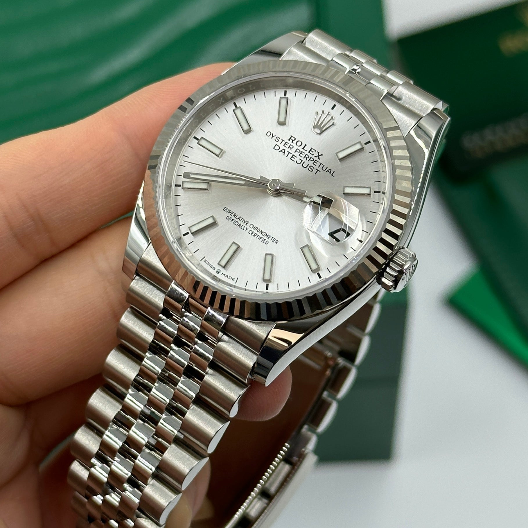 Rolex Datejust 36 126234 Silver Index Jubilee 2026