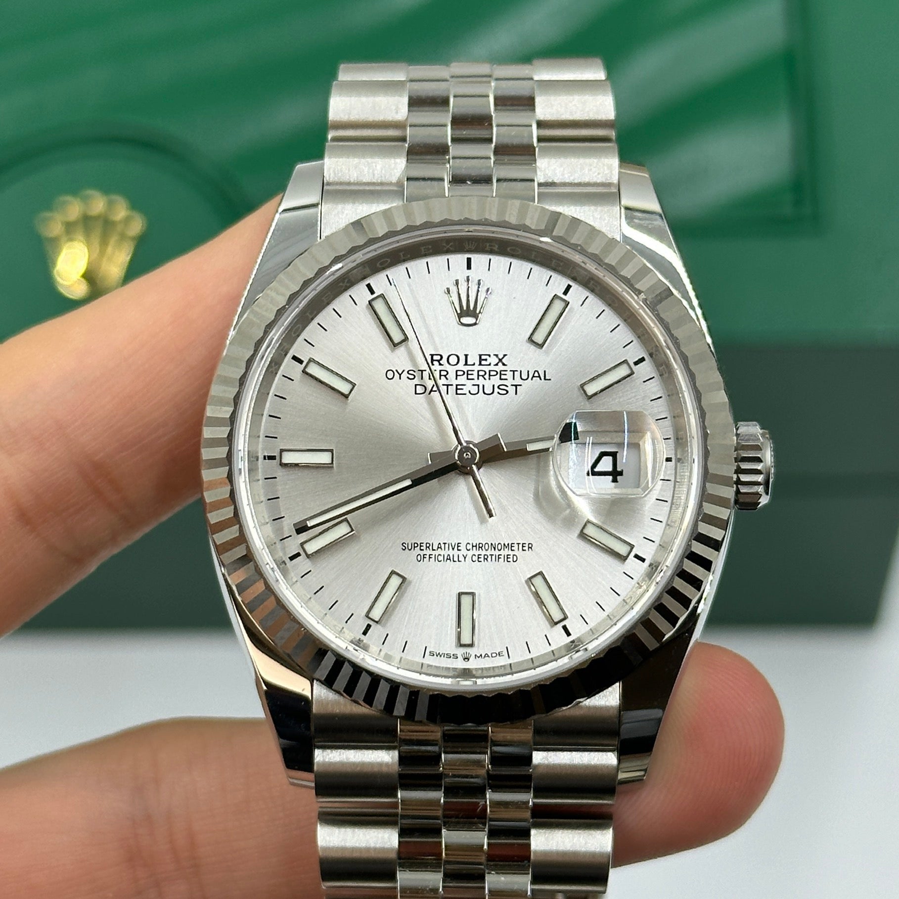 Rolex Datejust 36 126234 Silver Index Jubilee 2025