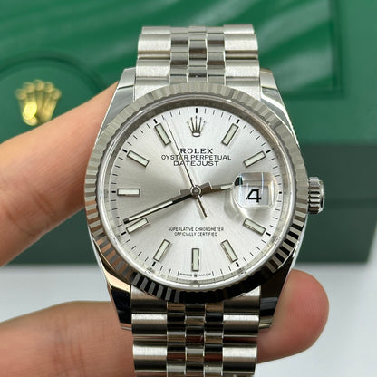 Rolex Datejust 36 126234 Silver Index Jubilee 2025