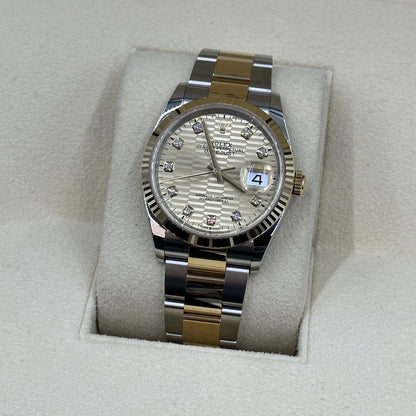 Rolex Datejust 36 126233G Champ Fluted Oyster 2024