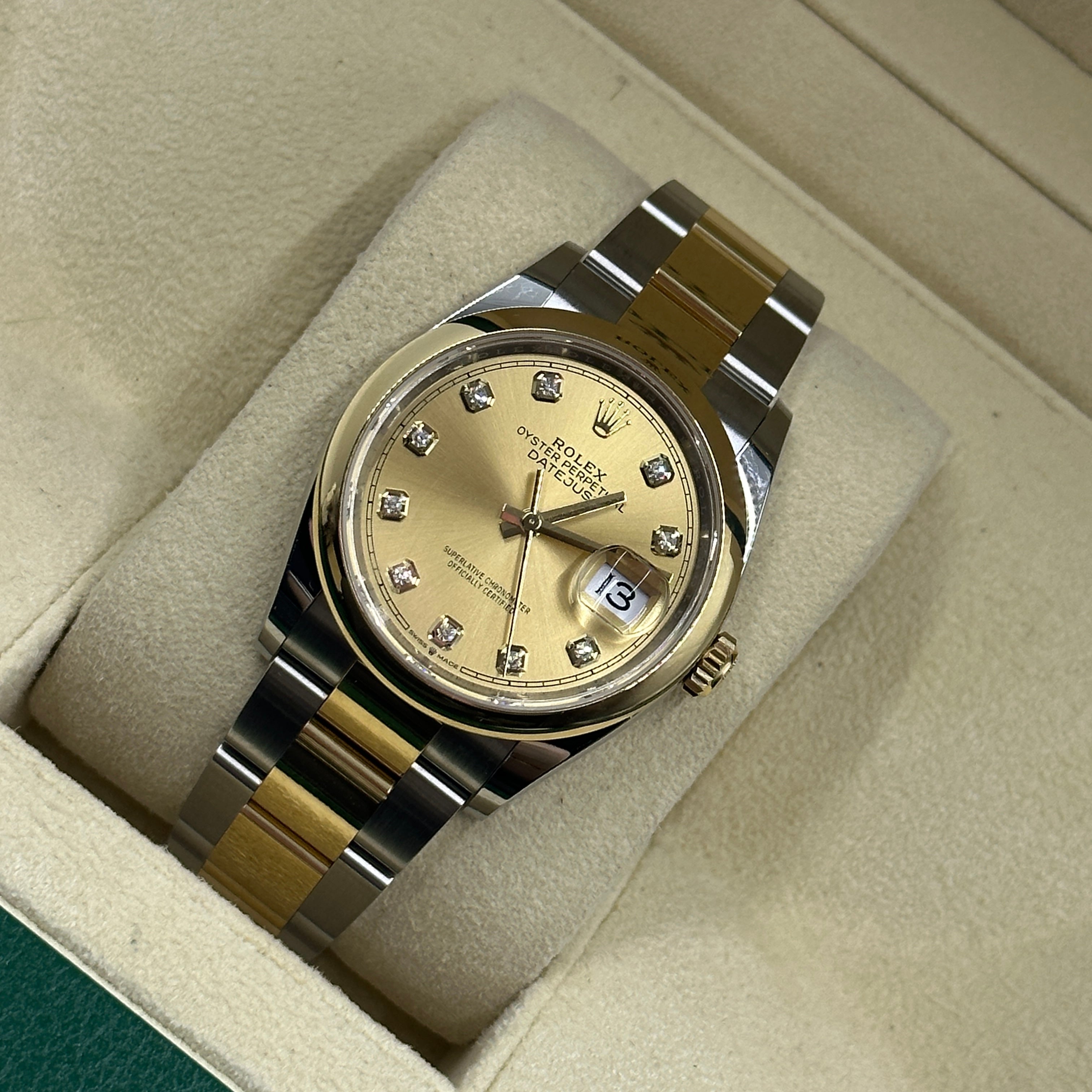 Rolex Datejust 36 126203G Champ Oyster 2024
