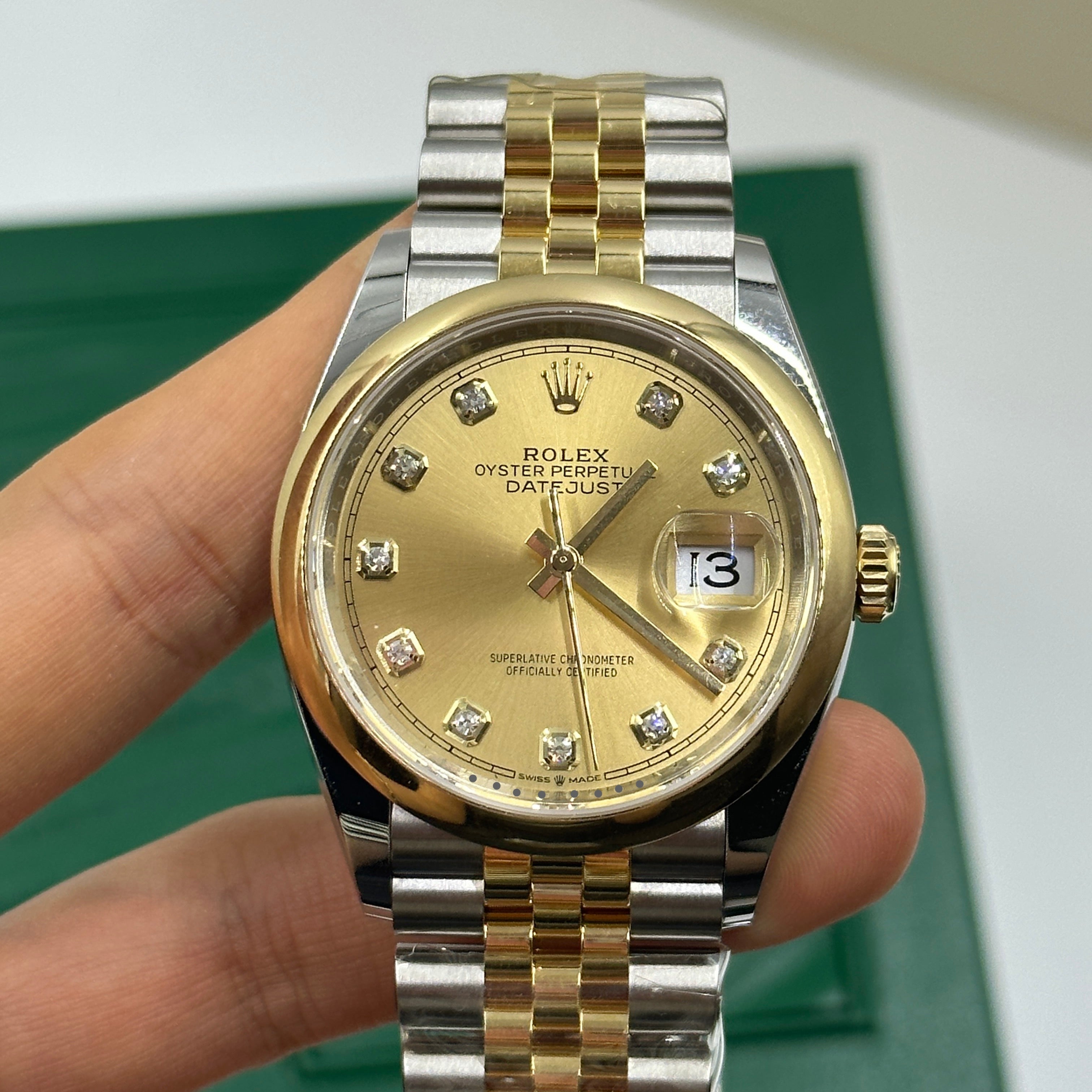 Rolex Datejust 36 126203G Champagne Jubilee 2026