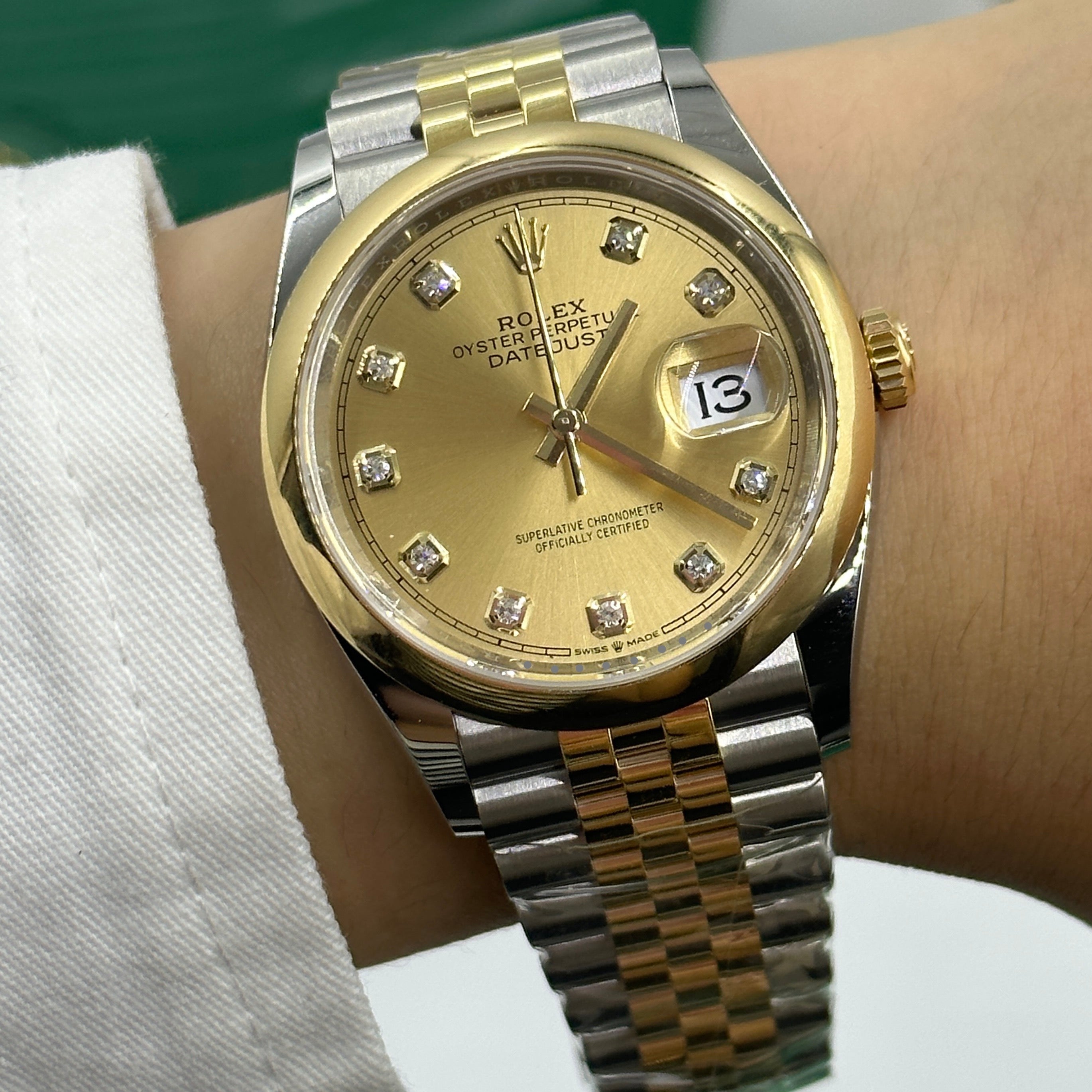 Rolex Datejust 36 126203G Champagne Jubilee 2026