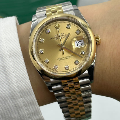 Rolex Datejust 36 126203G Champagne Jubilee 2026