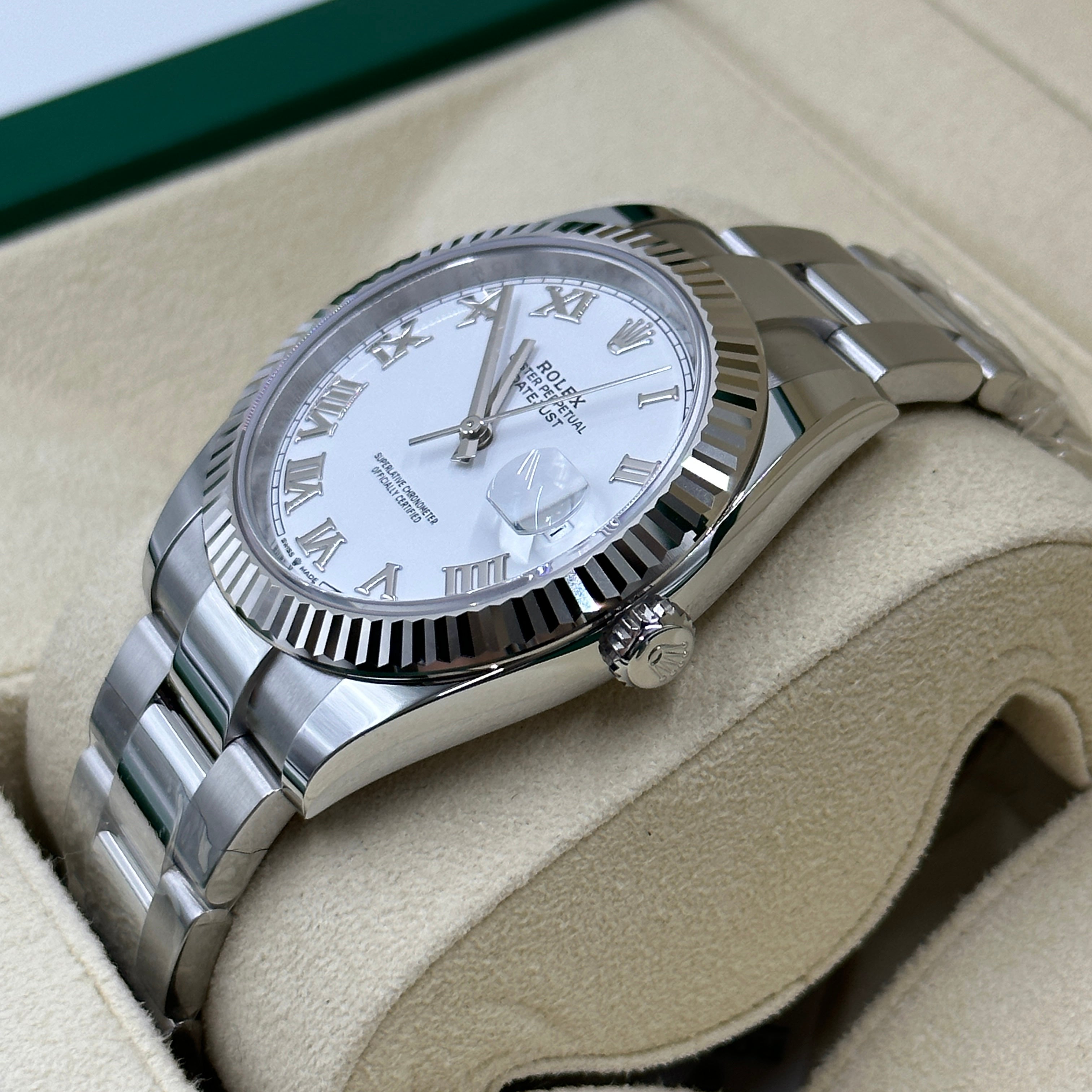 Rolex Datejust 41 126334 White Roman Oyster 2025