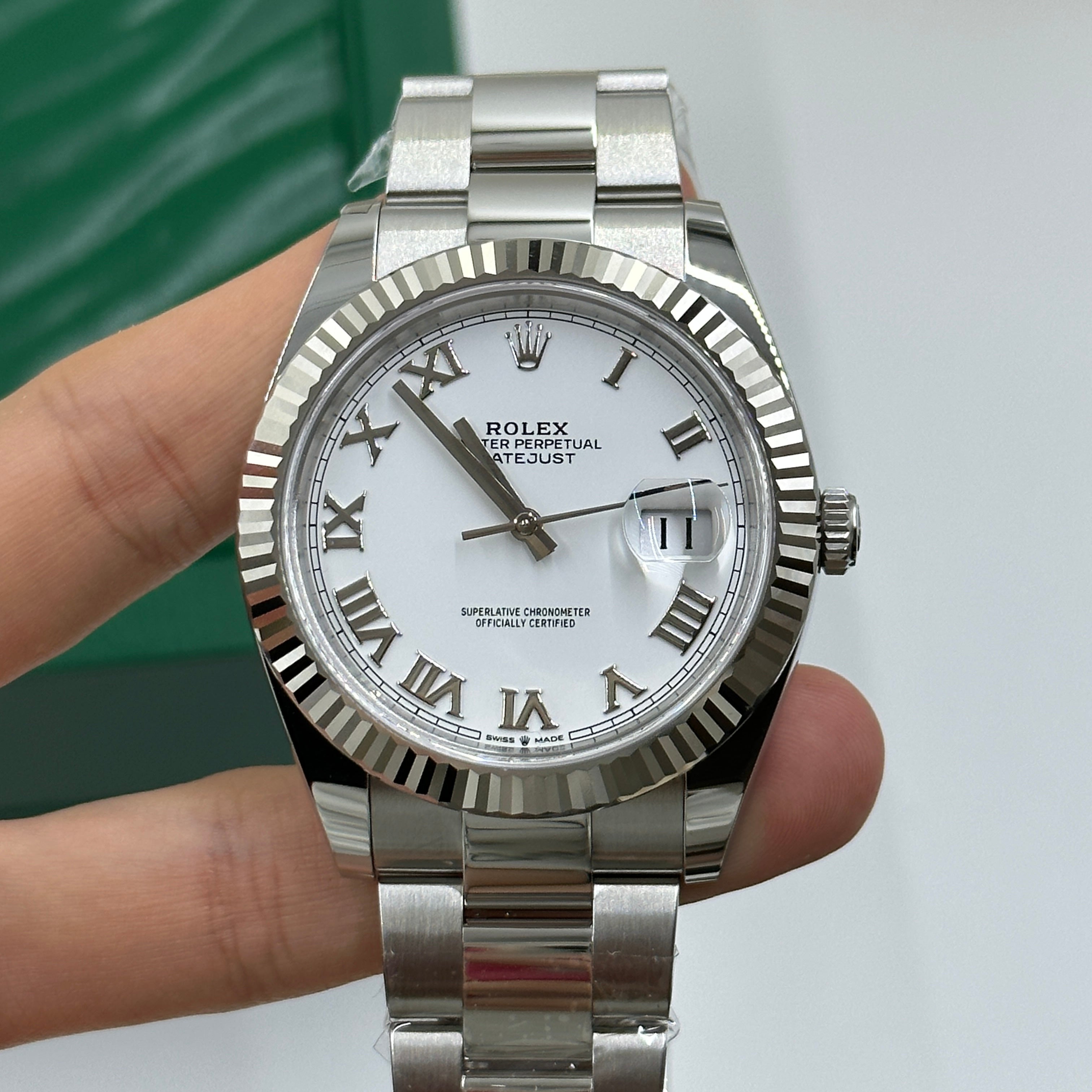 Rolex Datejust 41 126334 White Roman Oyster 2025