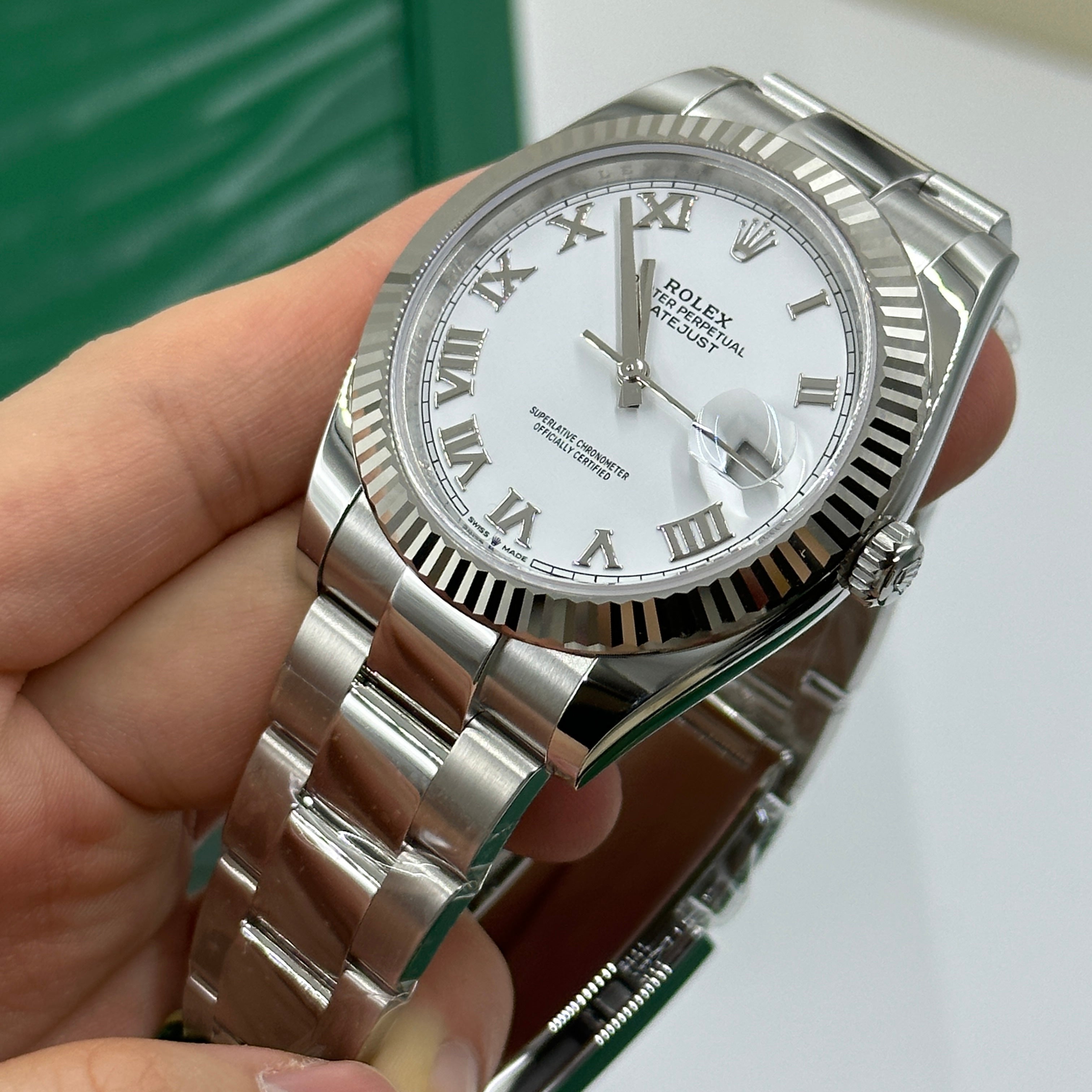 Rolex Datejust 41 126334 White Roman Oyster 2025