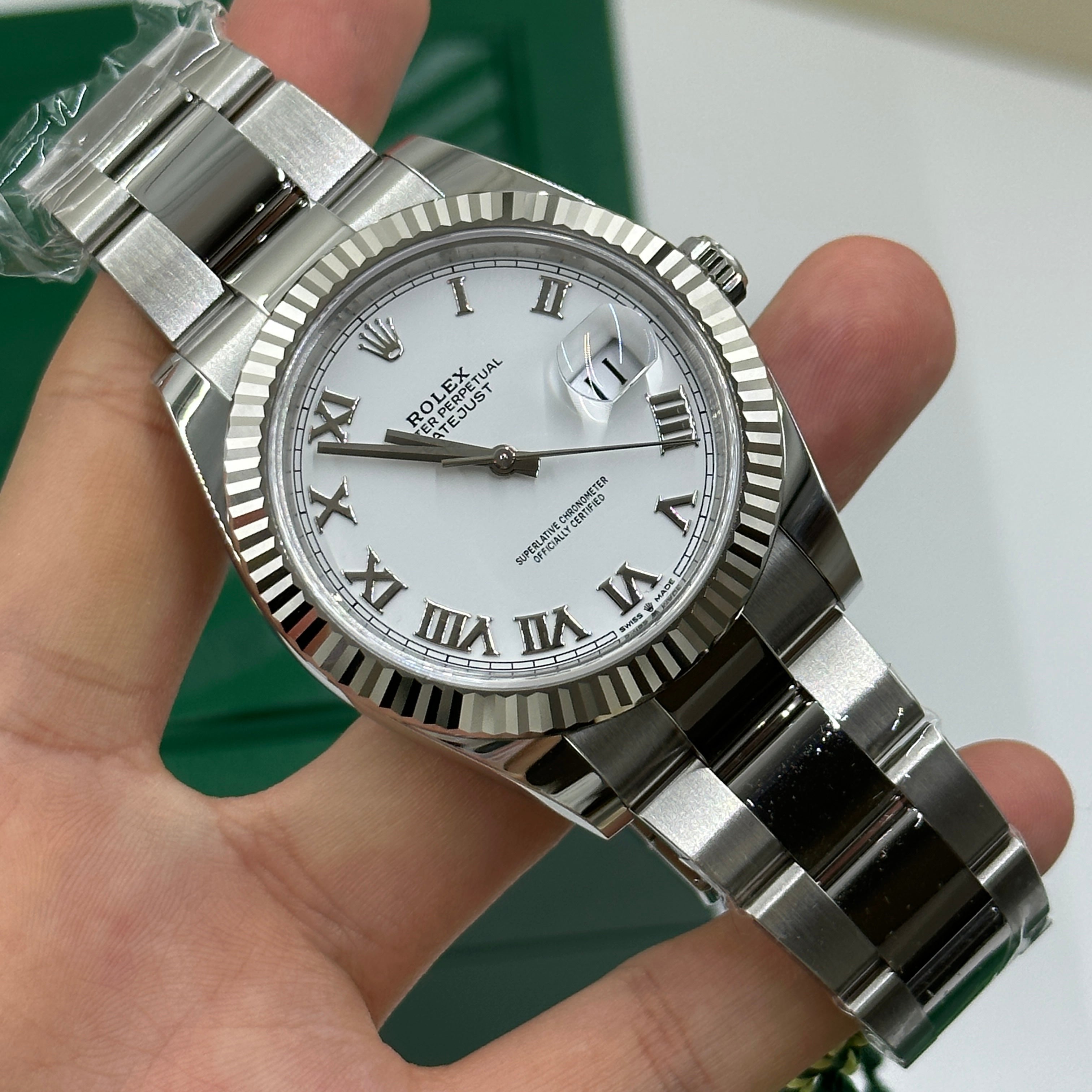 Rolex Datejust 41 126334 White Roman Oyster 2025