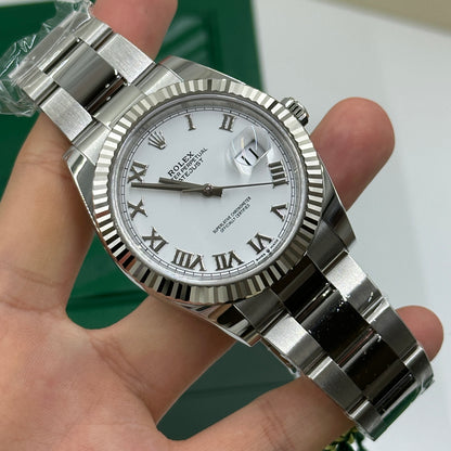 Rolex Datejust 41 126334 White Roman Oyster 2025