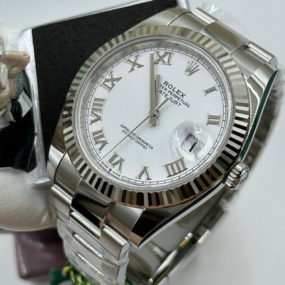 Rolex Datejust 41 126334 White Roman Oyster 2025