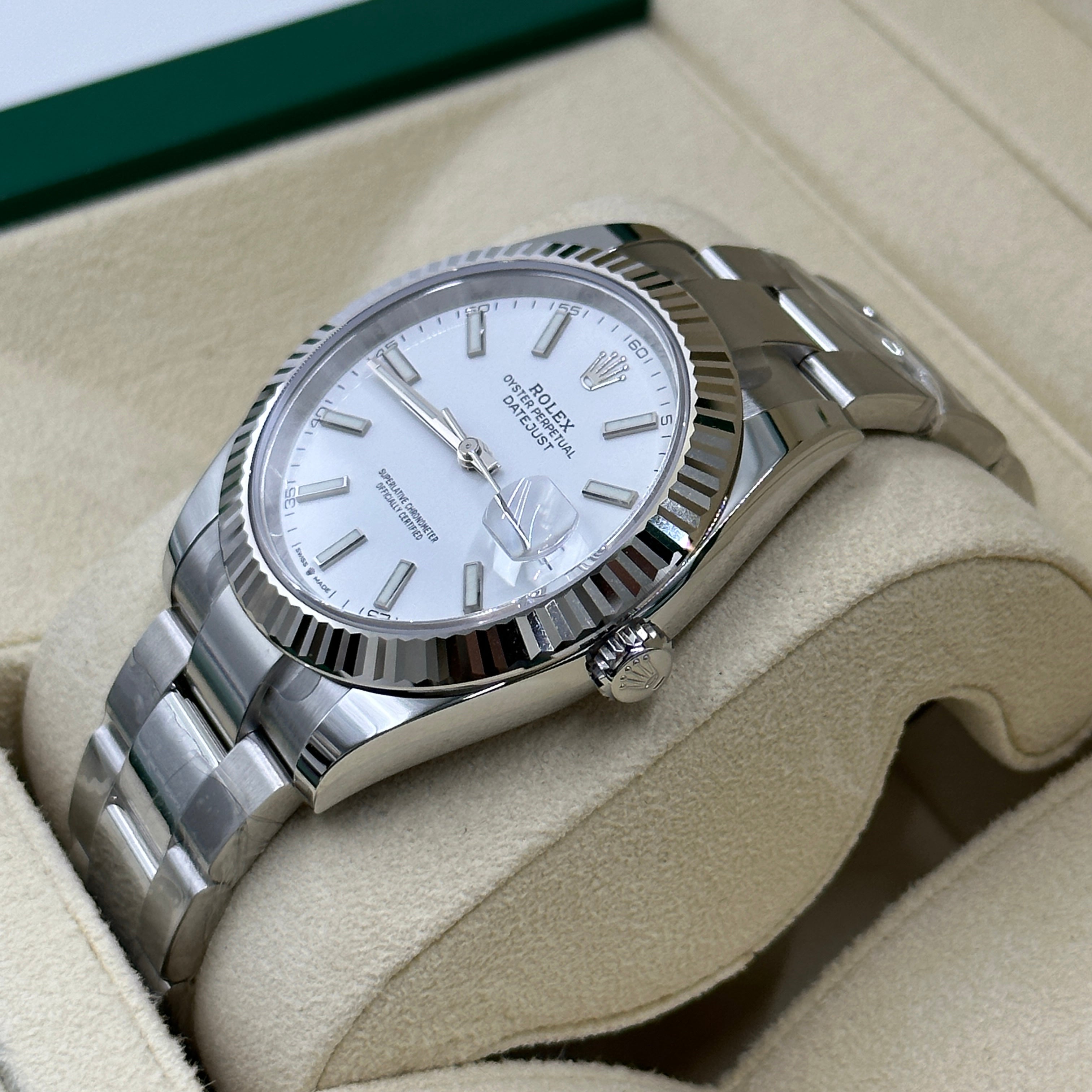 Rolex Datejust 41 126334 White Index Oyster 2025