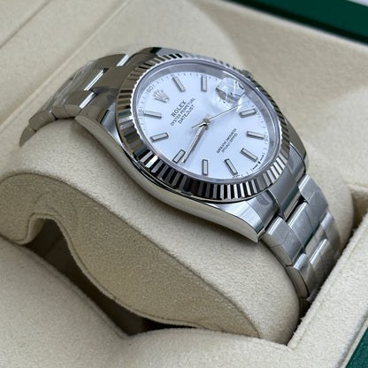 Rolex Datejust 41 126334 White Index Oyster 2025