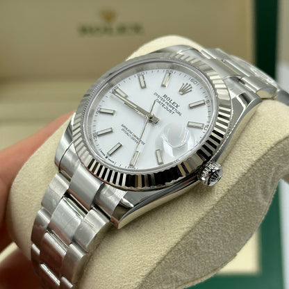 Rolex Datejust 41 126334 White Index Oyster 2025